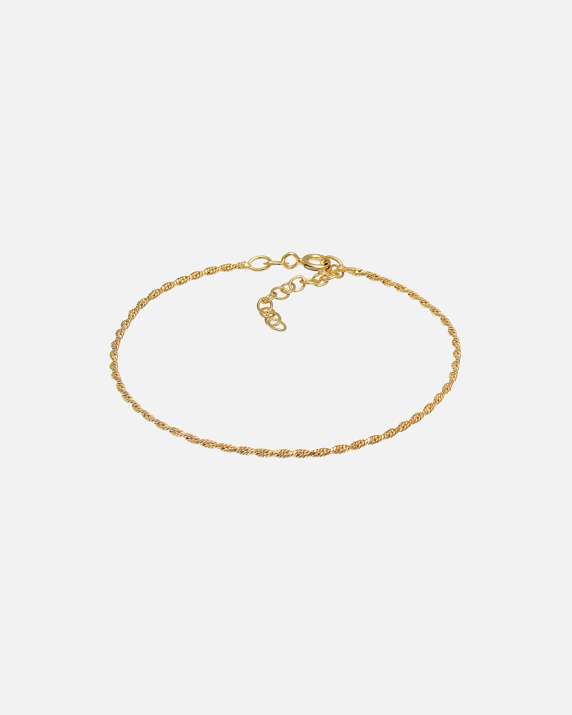 Armband für Weiblich Elli Gedreht Kordel Twist 925 Silber goldfarben