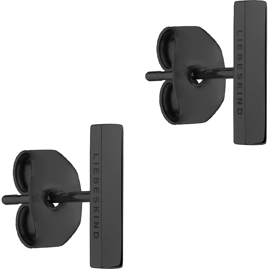 Liebeskind Ohrstecker Edelstahl schwarz Schwarz Damen
