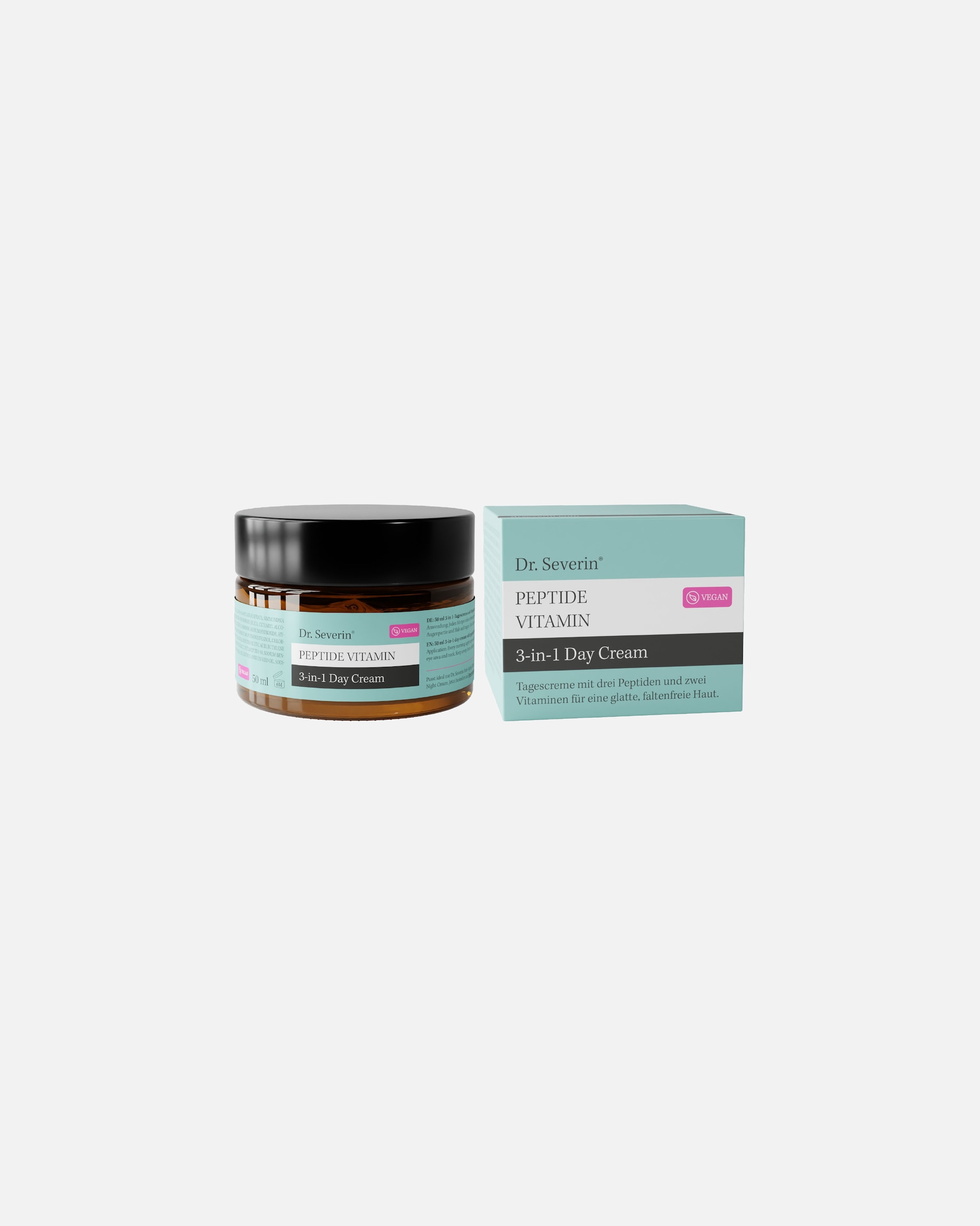 Gesichtscreme für Unisex Dr. Severin Default Brand Line Tagescreme Peptide Vitamin 3-in-1 mit regenerierender Multifunktionspflege weiß