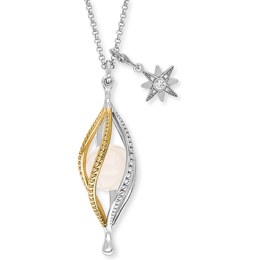 Engelsrufer Kette 925er Silber, Farbstein bicolor Damen