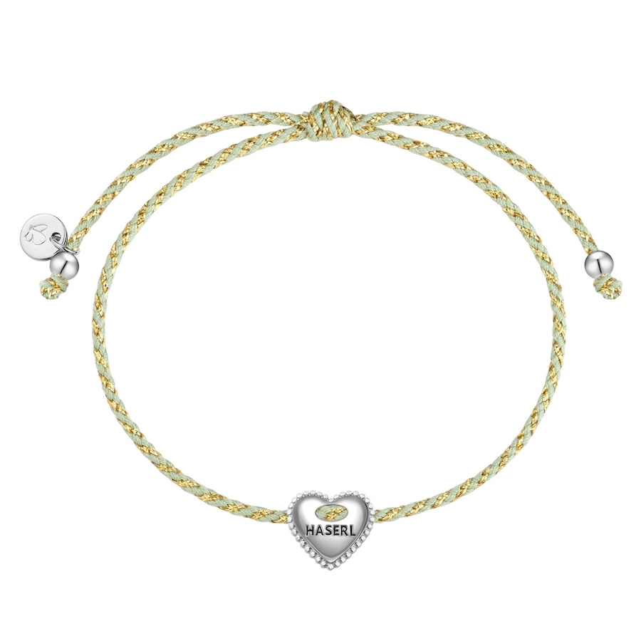 Glanzstücke München Armband Herz "HASERL" aus Sterling Silber in silber 15,0 - 22,0 cm, flexibel einstellbar Damen