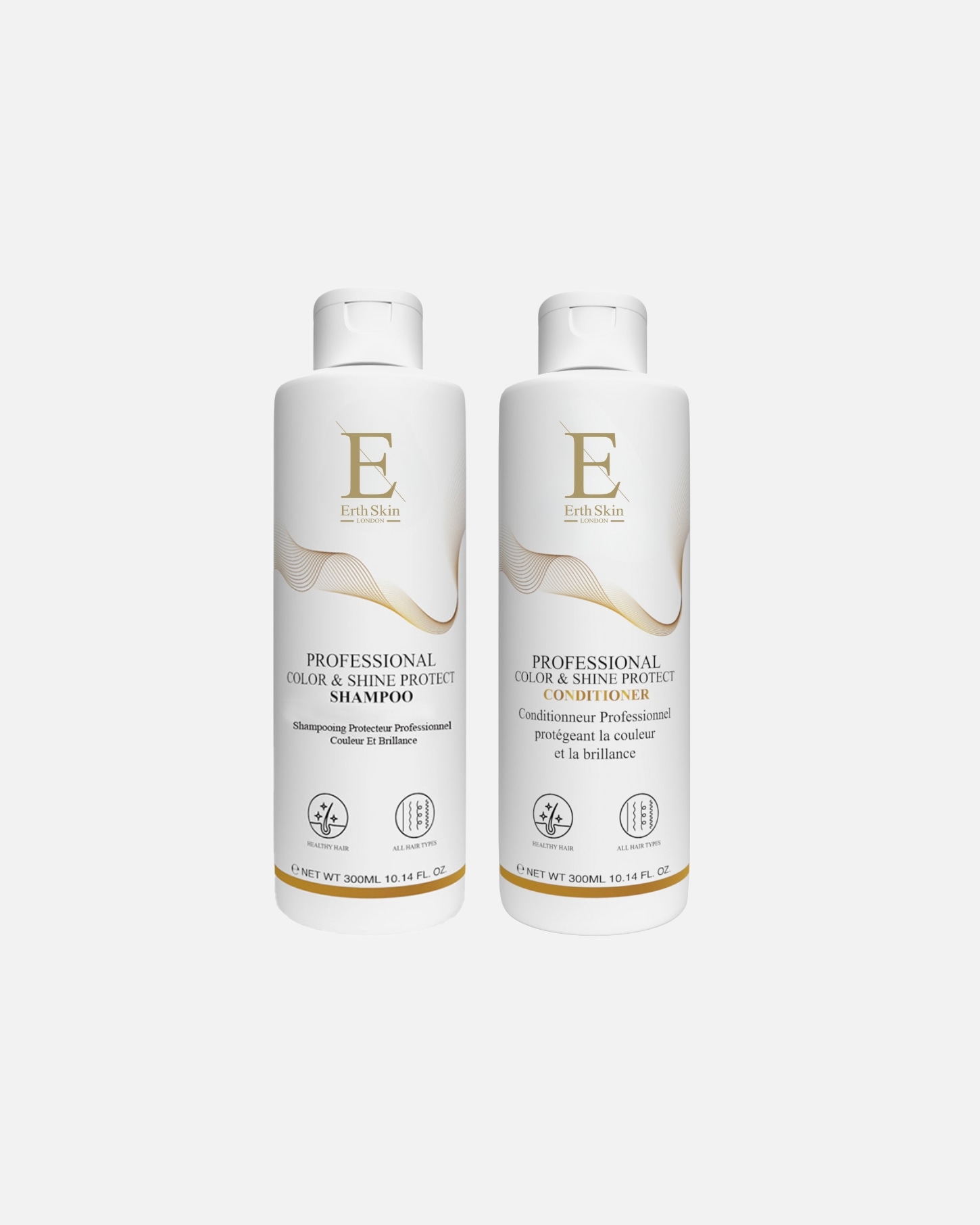 Haarpflegeset für Unisex ErthSkin London Farbschutz Shampoo + Spülung Set 1 Stück
