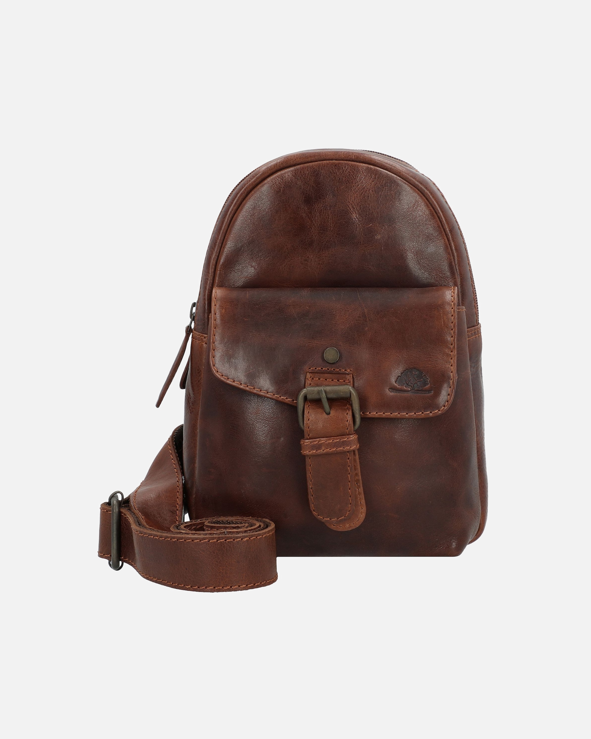 Handtasche für Männlich Greenburry Rugged Umhängetasche brown