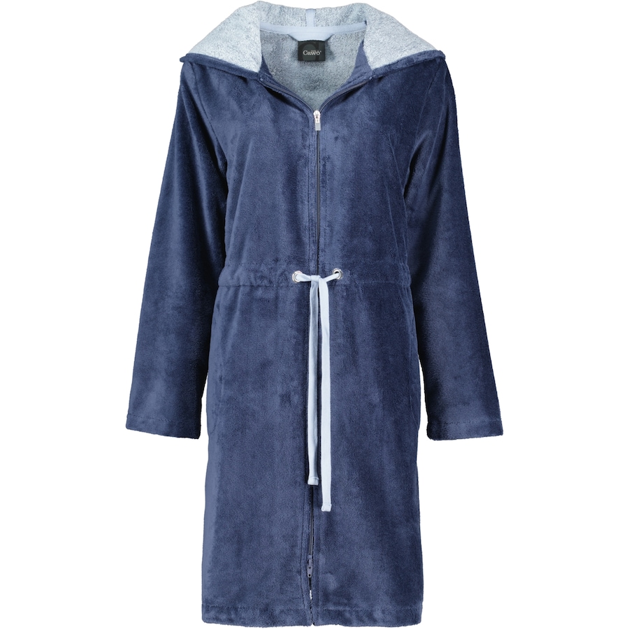 Cawö Bademäntel Damen Kurzmantel mit Kapuze Home 822 sea - 10 XS