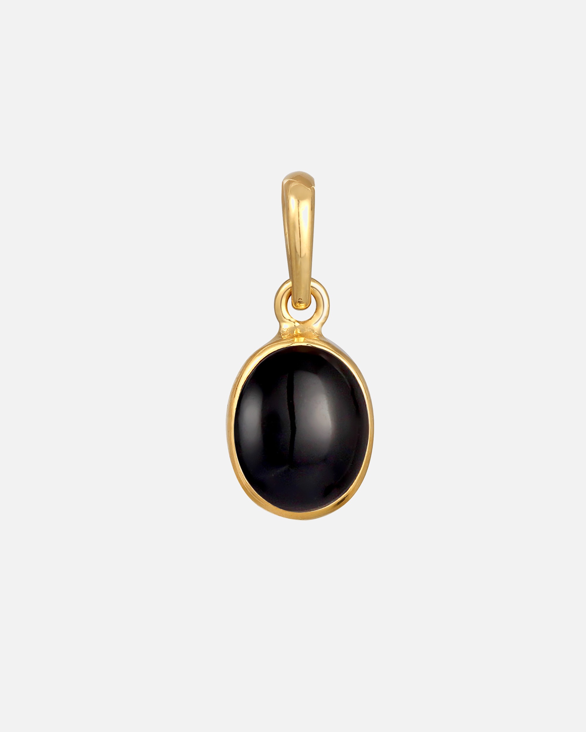 Schmuckanhänger für Weiblich Elli Onyx Anhänger Klassisch 925 Silber goldfarben