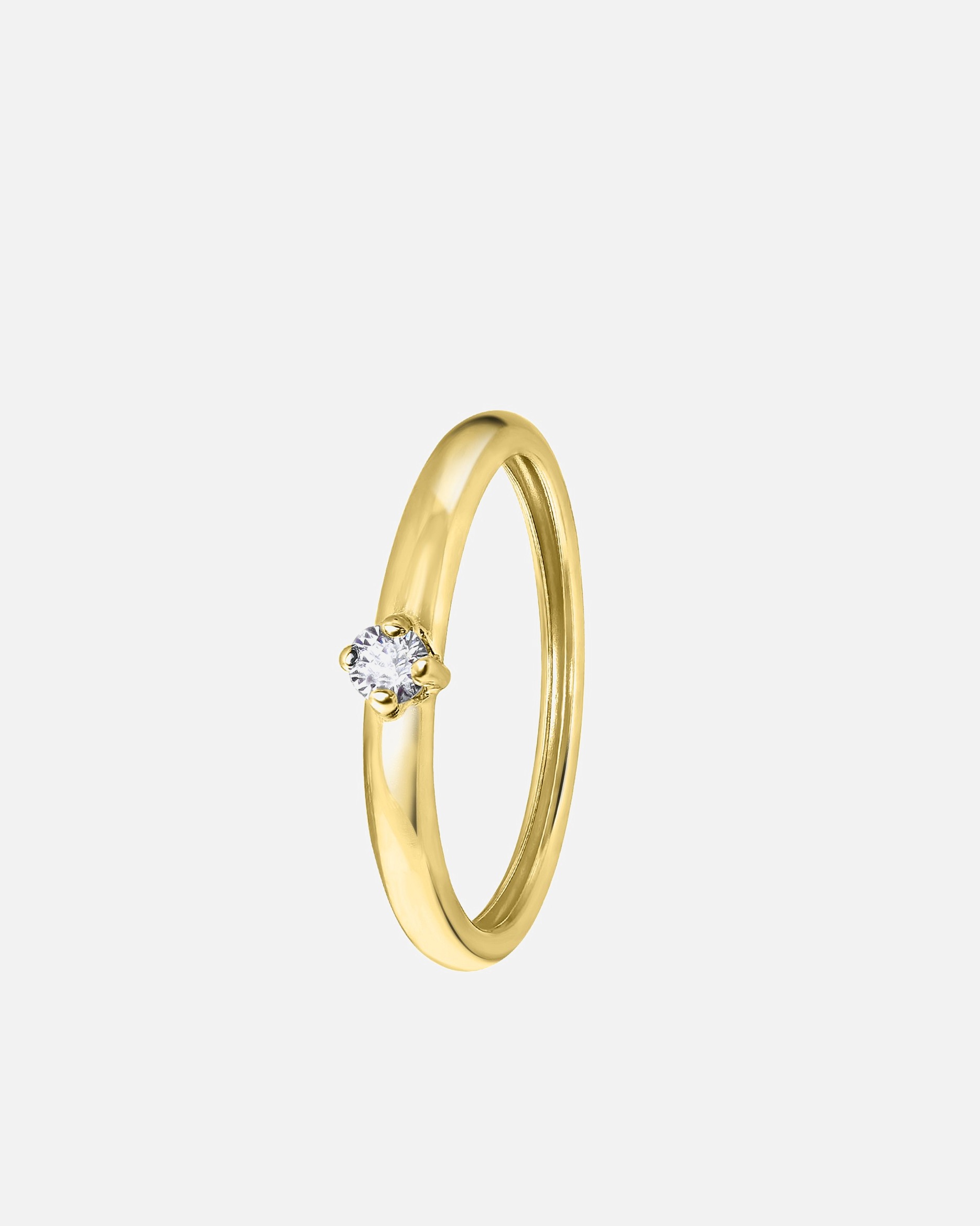Ring für Weiblich Lucardi Ringe 585 Gold - goldfarbig 55mm
