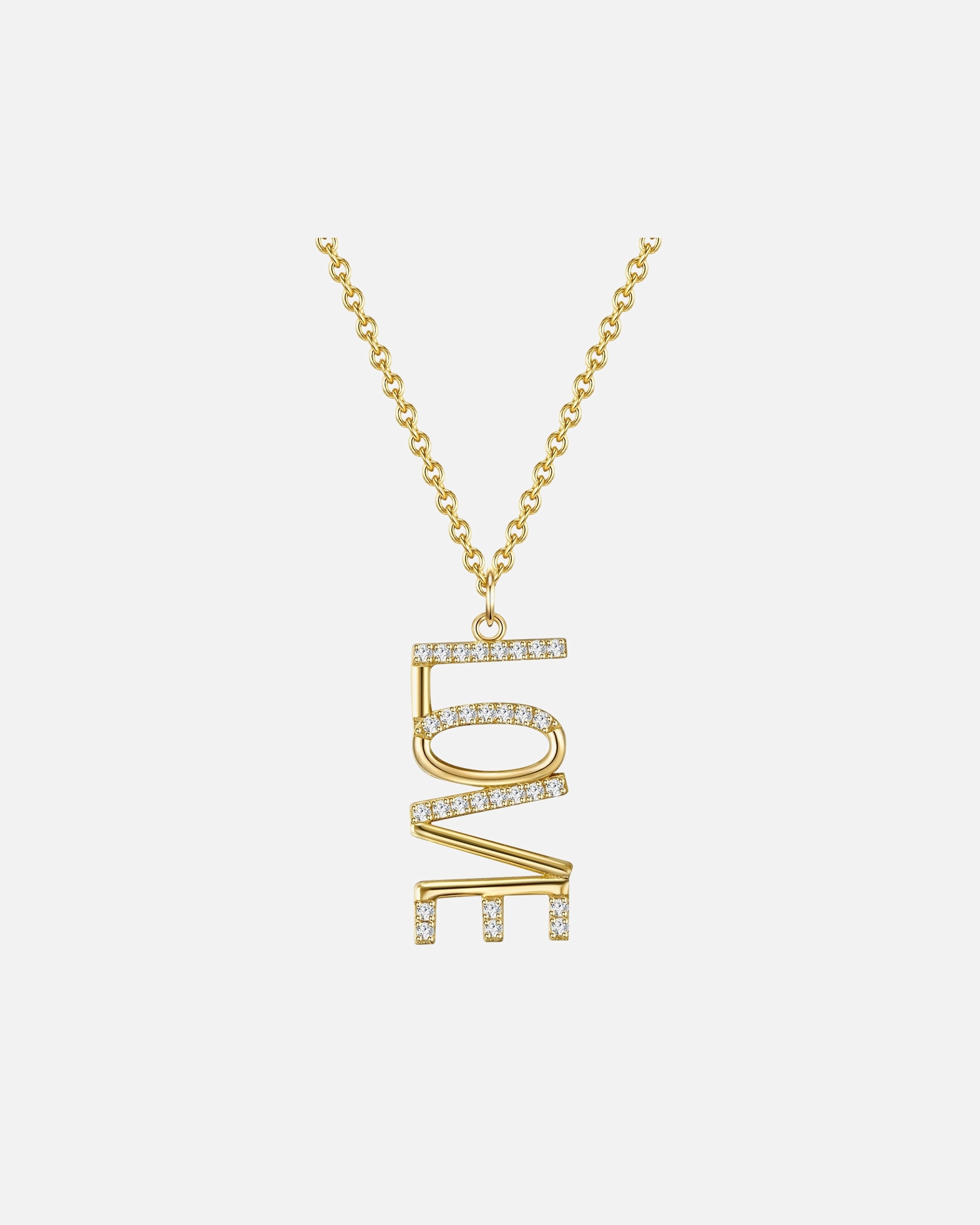 Halskette für Weiblich Glanzstücke München Kette mit Anhänger Sterling Silber gelbgold Zirkonia weiß 40,0 cm Basiskette + 5,0 cm Verlängerung