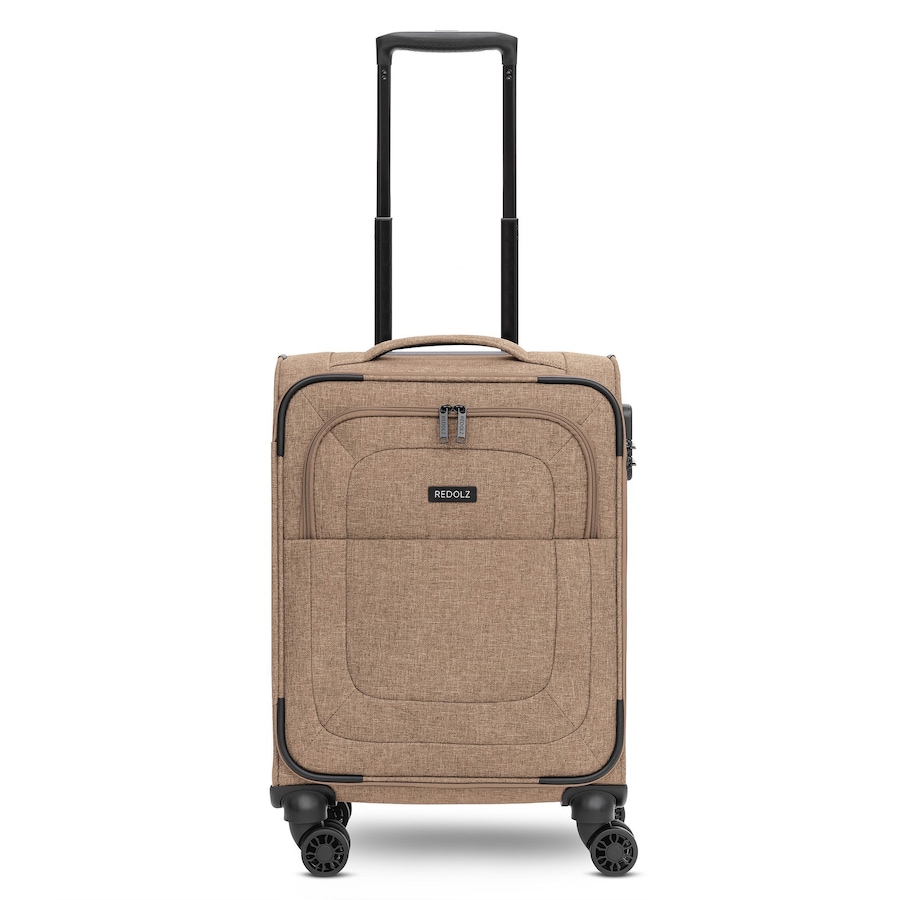 Redolz Essentials 12 CABIN 4 Rollen Kabinentrolley 55 cm coffee Braun Herren