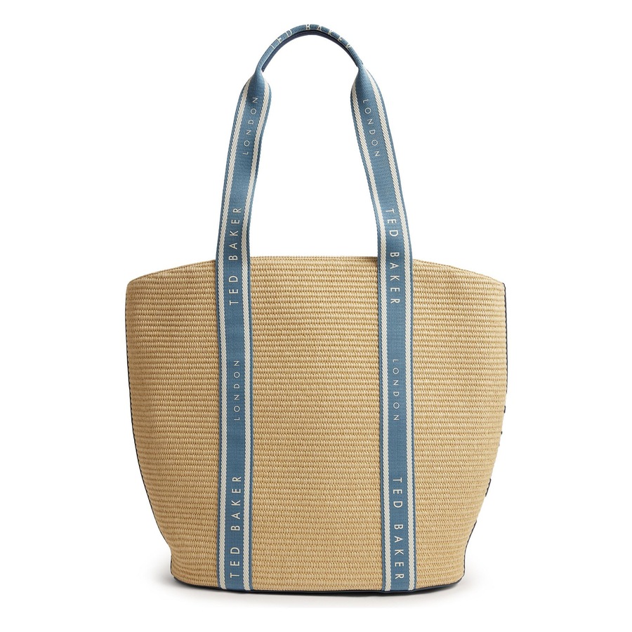 Ted Baker Rafiia Shopper blue Braun Damen