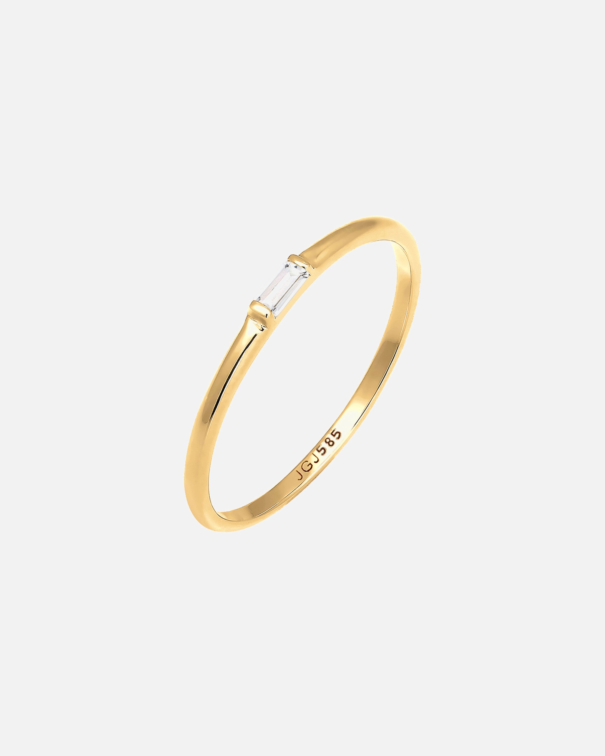 Ring für Weiblich Elli PREMIUM Liebe Zart Edel Geo Topas 585 Gelbgold 54