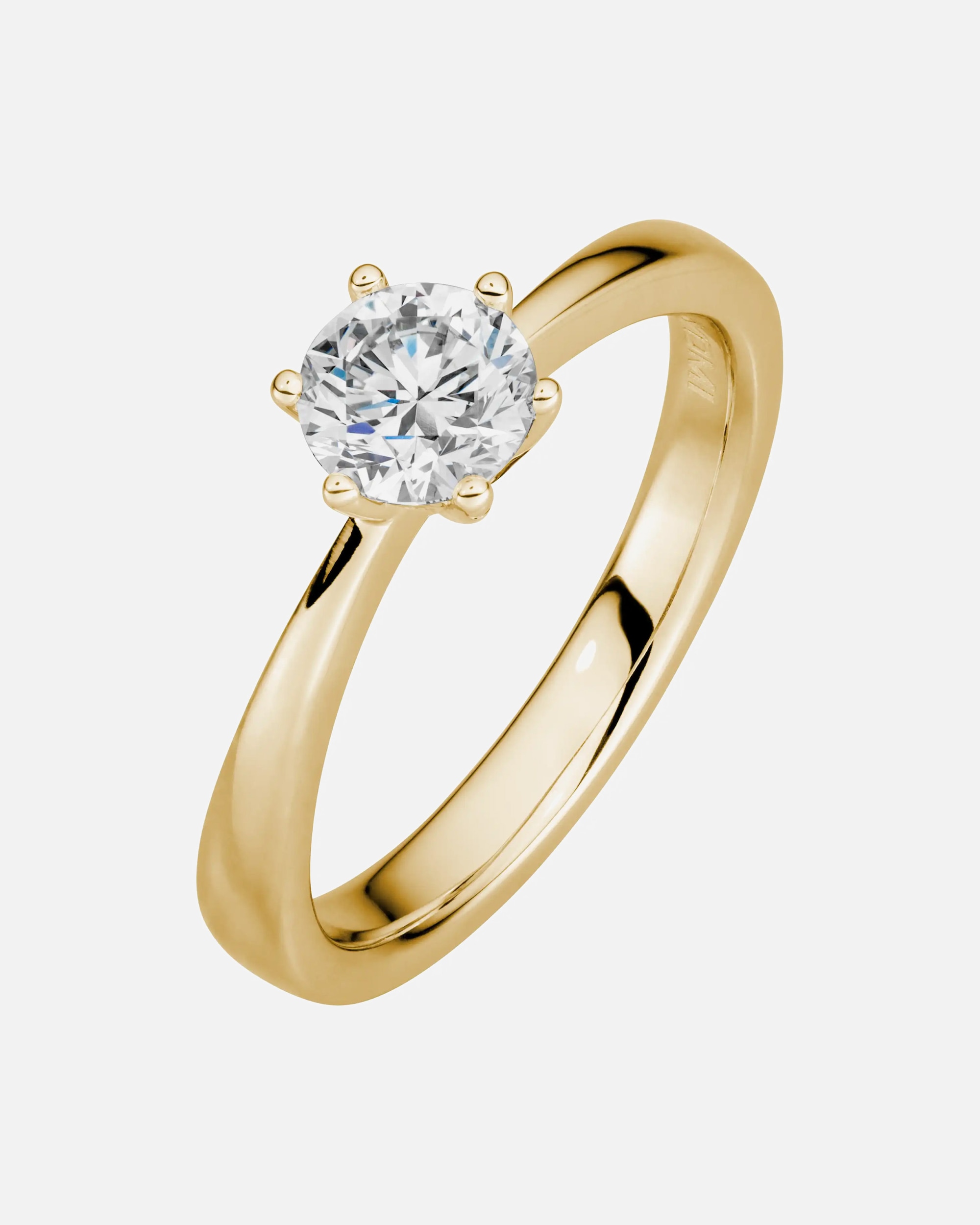 Ring für Weiblich Lyomi Default Brand Line Ring 585/- Gold Diamant Lab Grown weiß 0,75ct. 052 (16,6)