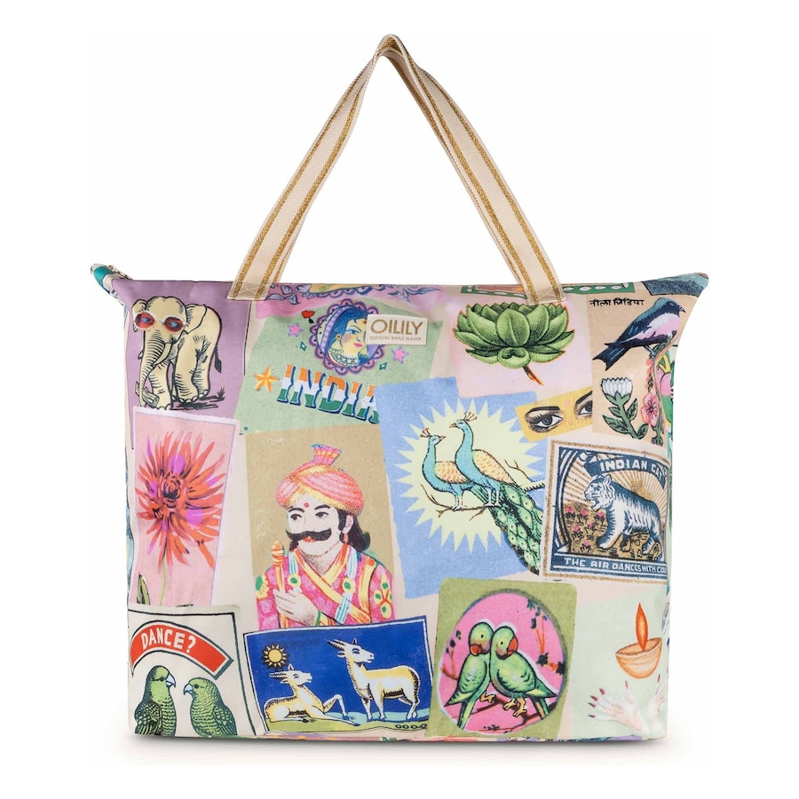 Oilily Flaming Symbols Shopper almond oil Weiss Damen