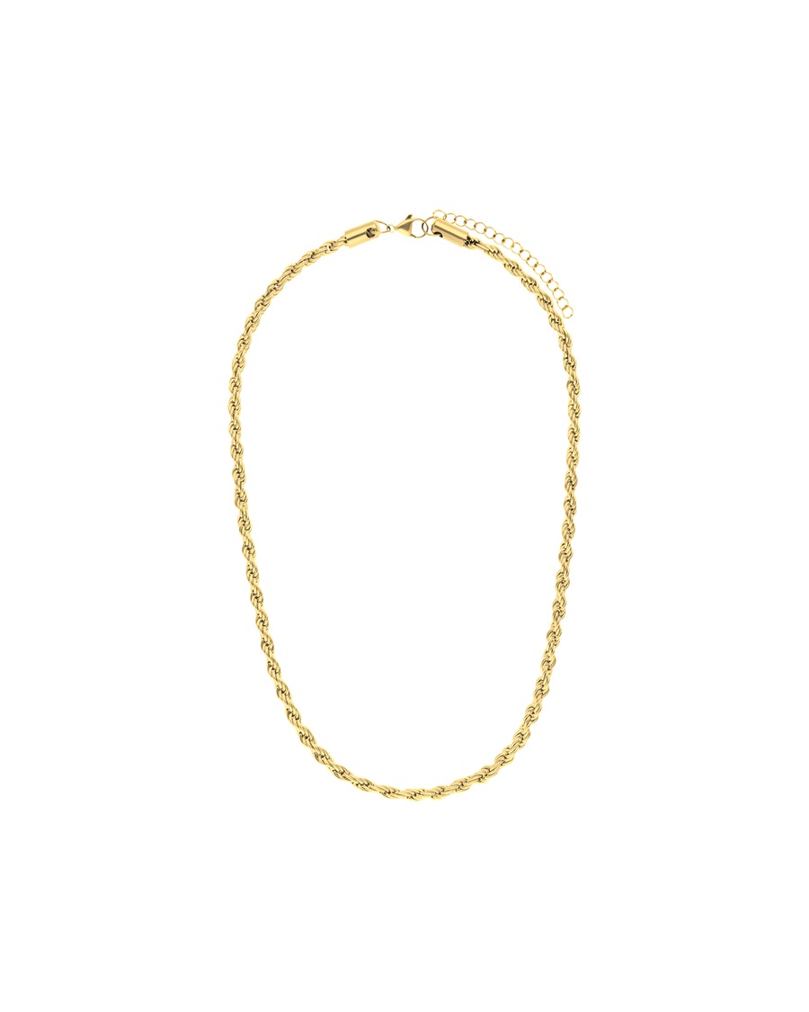 Lucardi Halskette Stahl Gold - 45.0