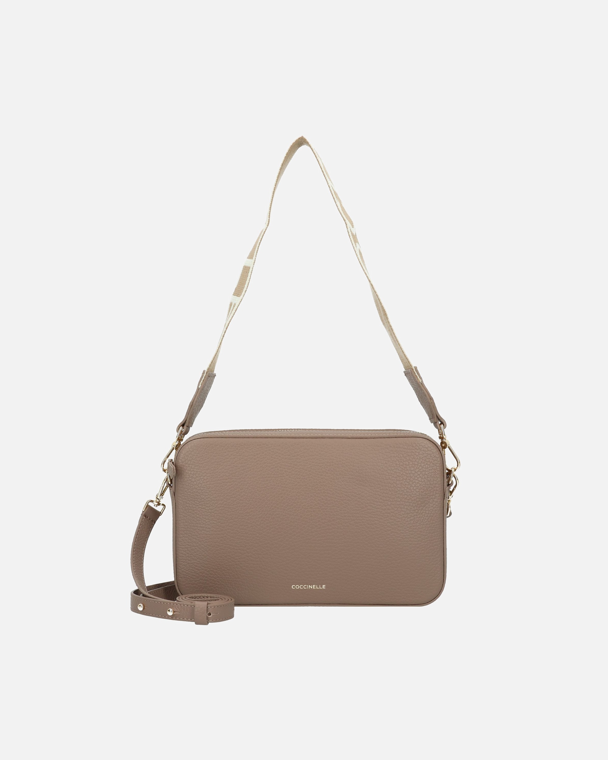 Umhängetasche für Weiblich Coccinelle Teb Schultertasche warm taupe 2
