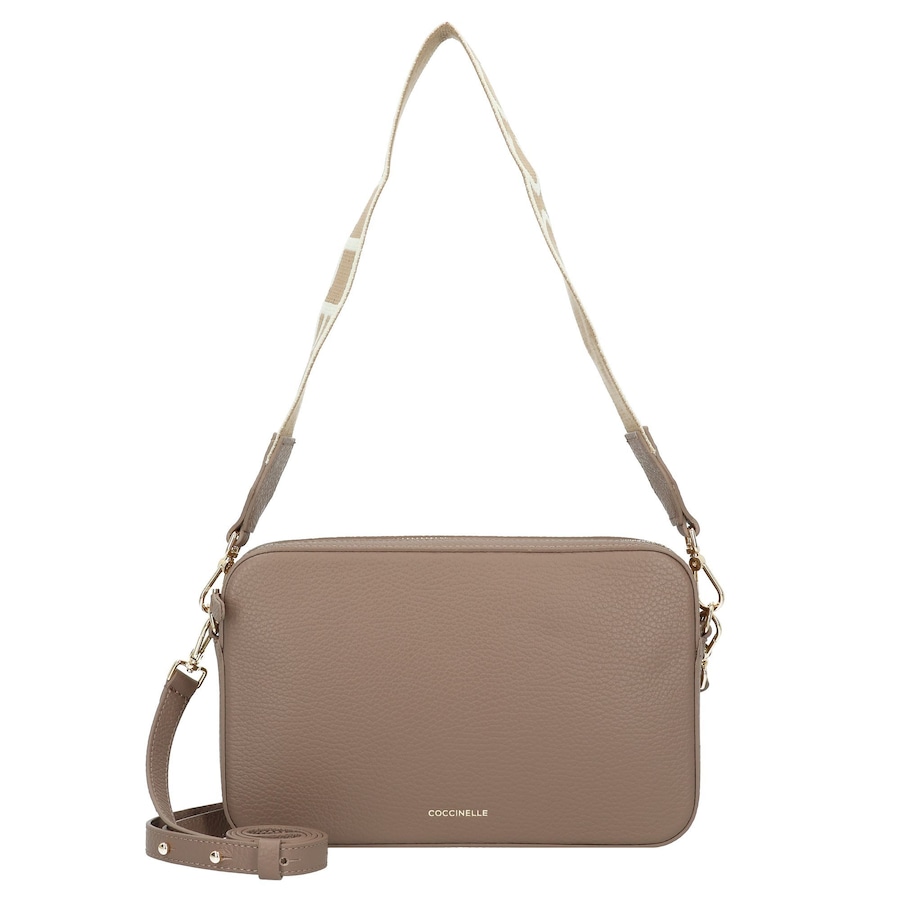 Coccinelle Teb Schultertasche warm taupe 2 Braun Damen