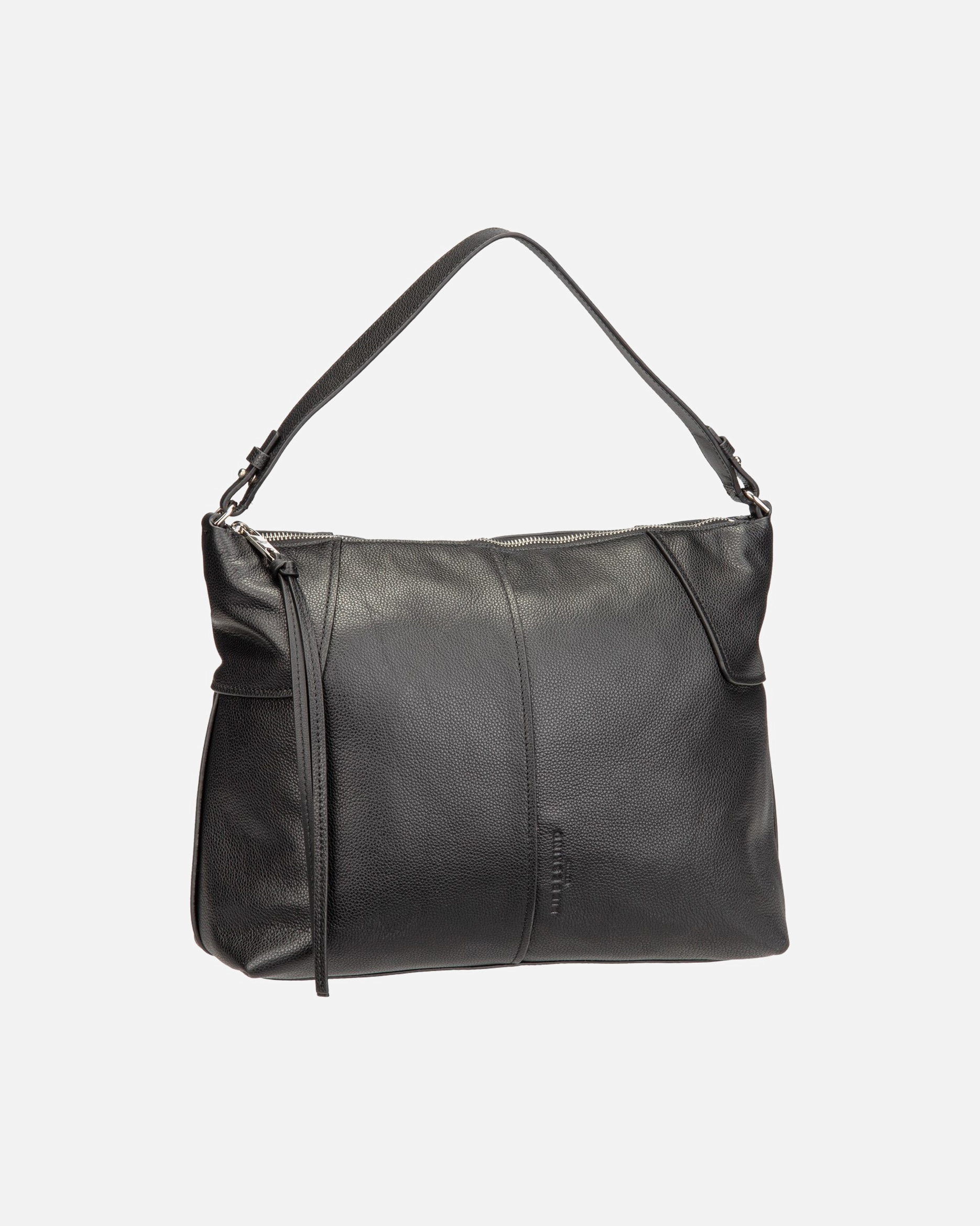 Handtasche für Weiblich Liebeskind Handtasche Mila Hobo M Small Pebble Black