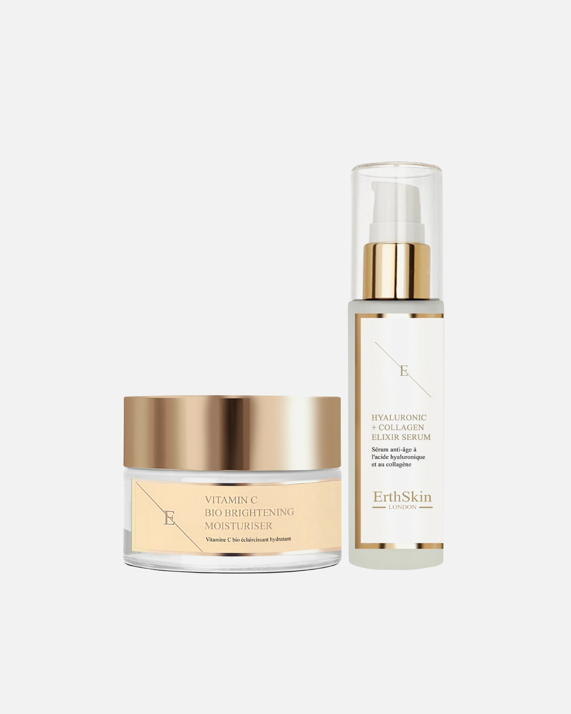 Gesichtspflegeset für Weiblich ErthSkin London Aufhellendes und straffendes Duo 1 Stück Stück