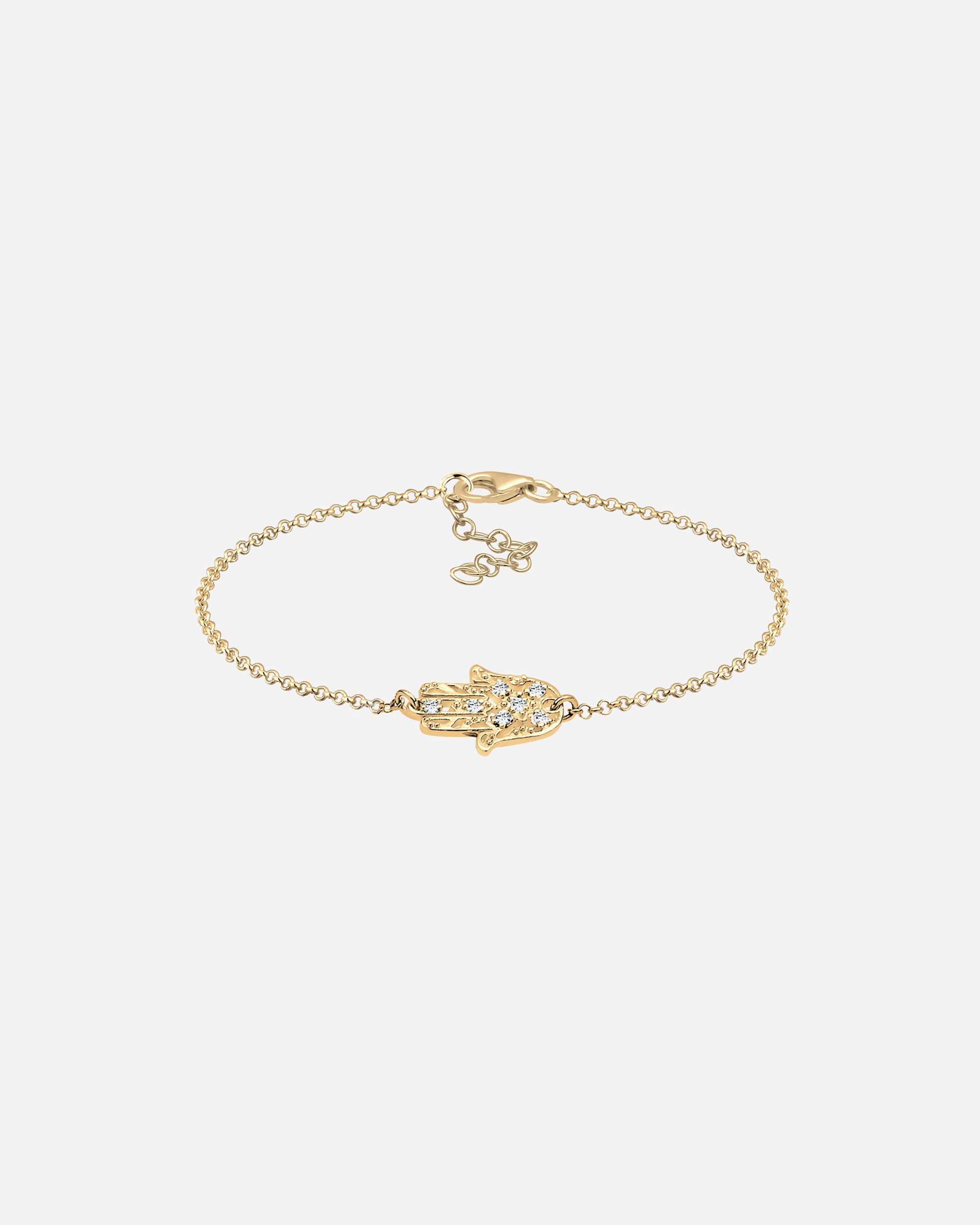 Armband für Weiblich Elli Hamsa Hand der Fatima 925 Silber, mit Kristallen von Swarovski® 16