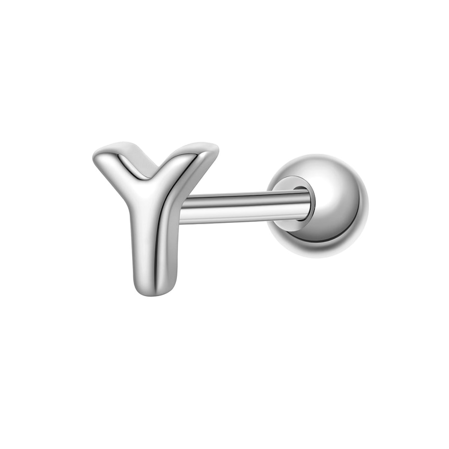 Glanzstücke München Piercing Buchstabe Y aus Sterling Silber in silber 3,9 mm Damen