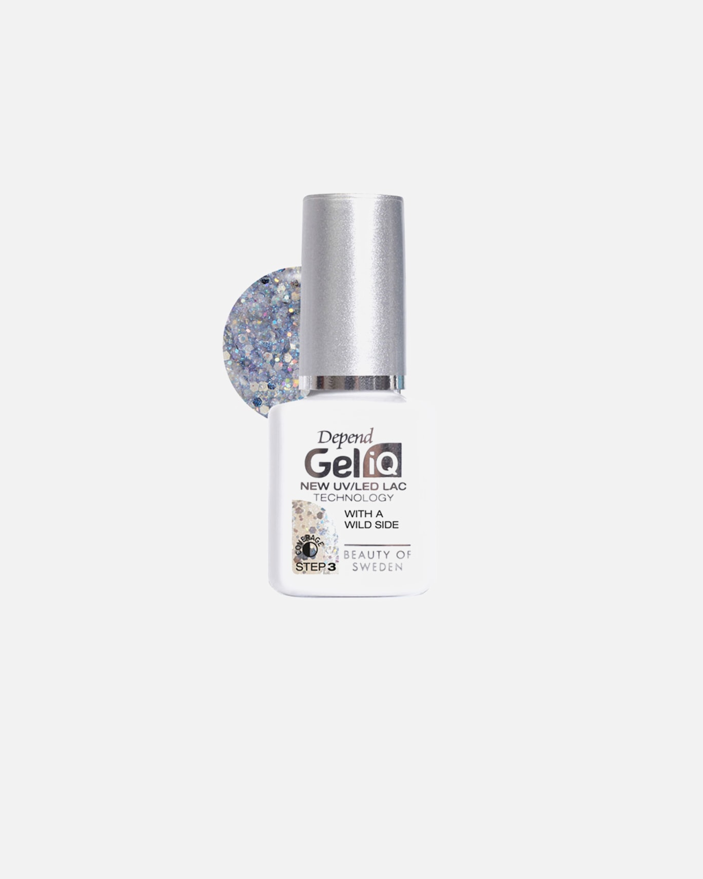 Nagellack für Unisex Depend Gel IQ Step 3 mit einer wilden Seite
