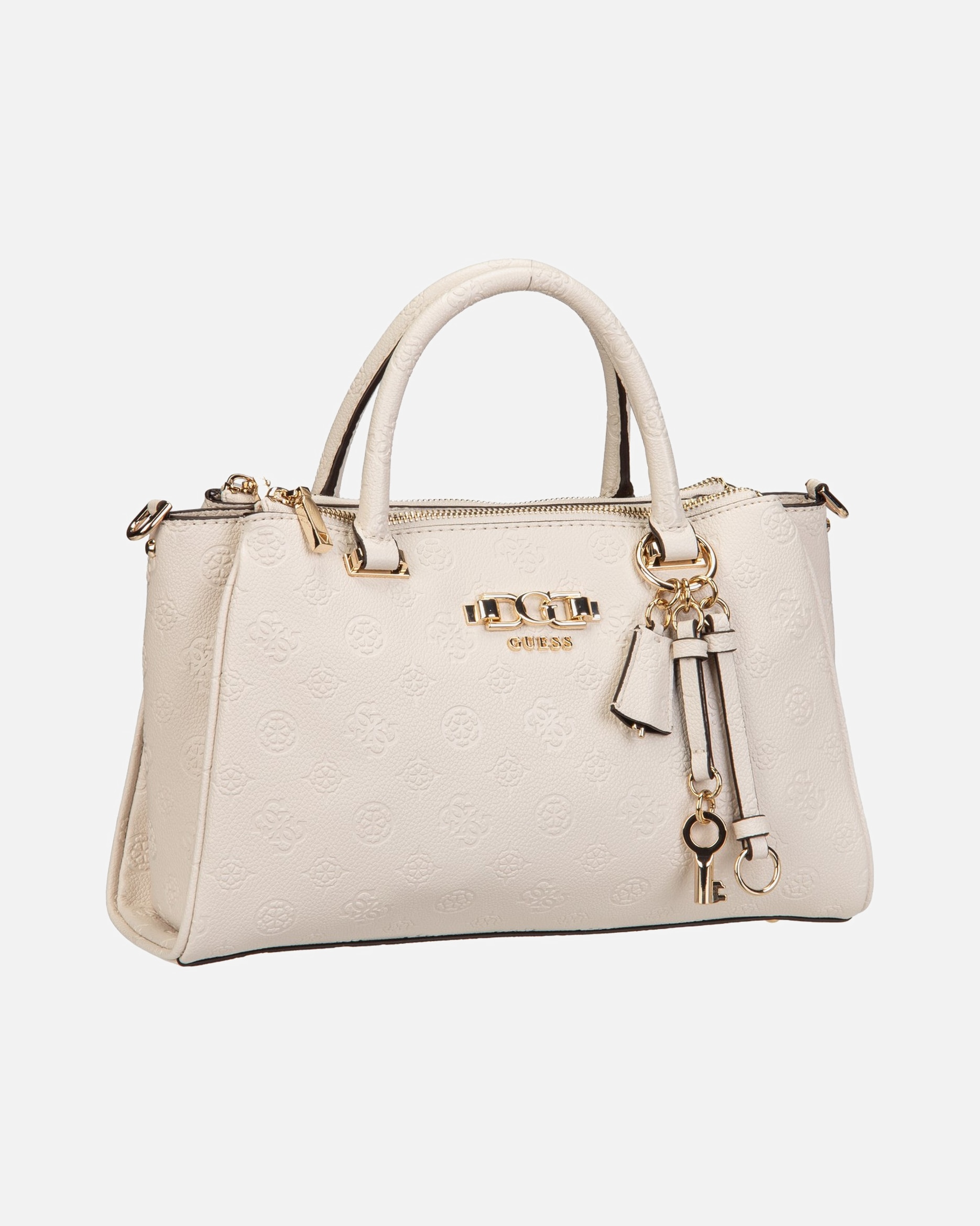 Handtasche für Weiblich Guess Handtasche Anise Triple Comp Satchel Stone Logo