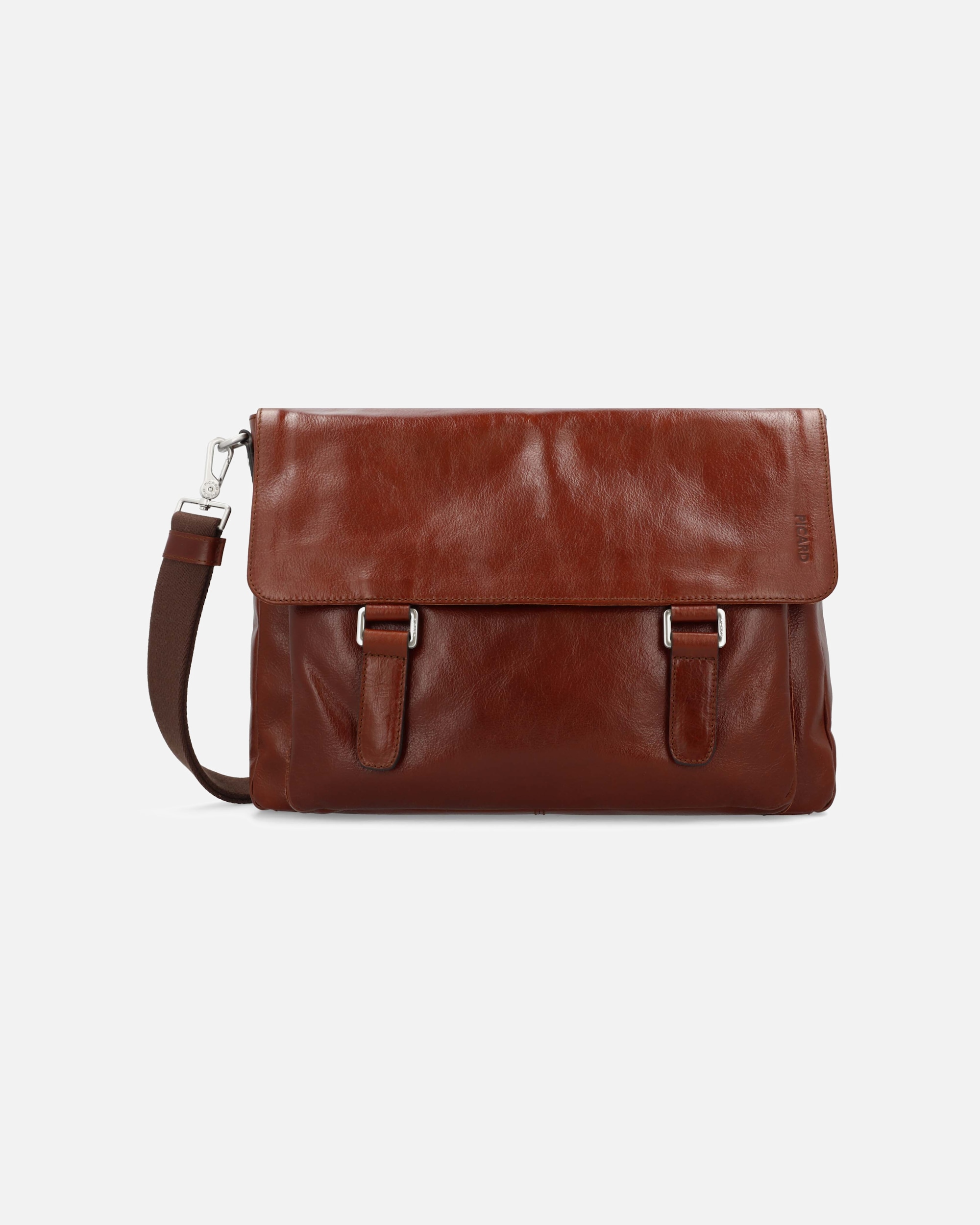 Laptoptasche für Männlich Picard Buddy Aktentasche Leder 40 cm Laptopfach braun