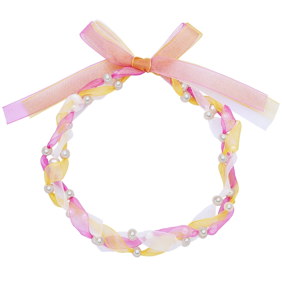 Valero Pearls Perlen-Kette Organza Süßwasser-Zuchtperle in Weiß/Pink/Gelb 45,0 cm Damen