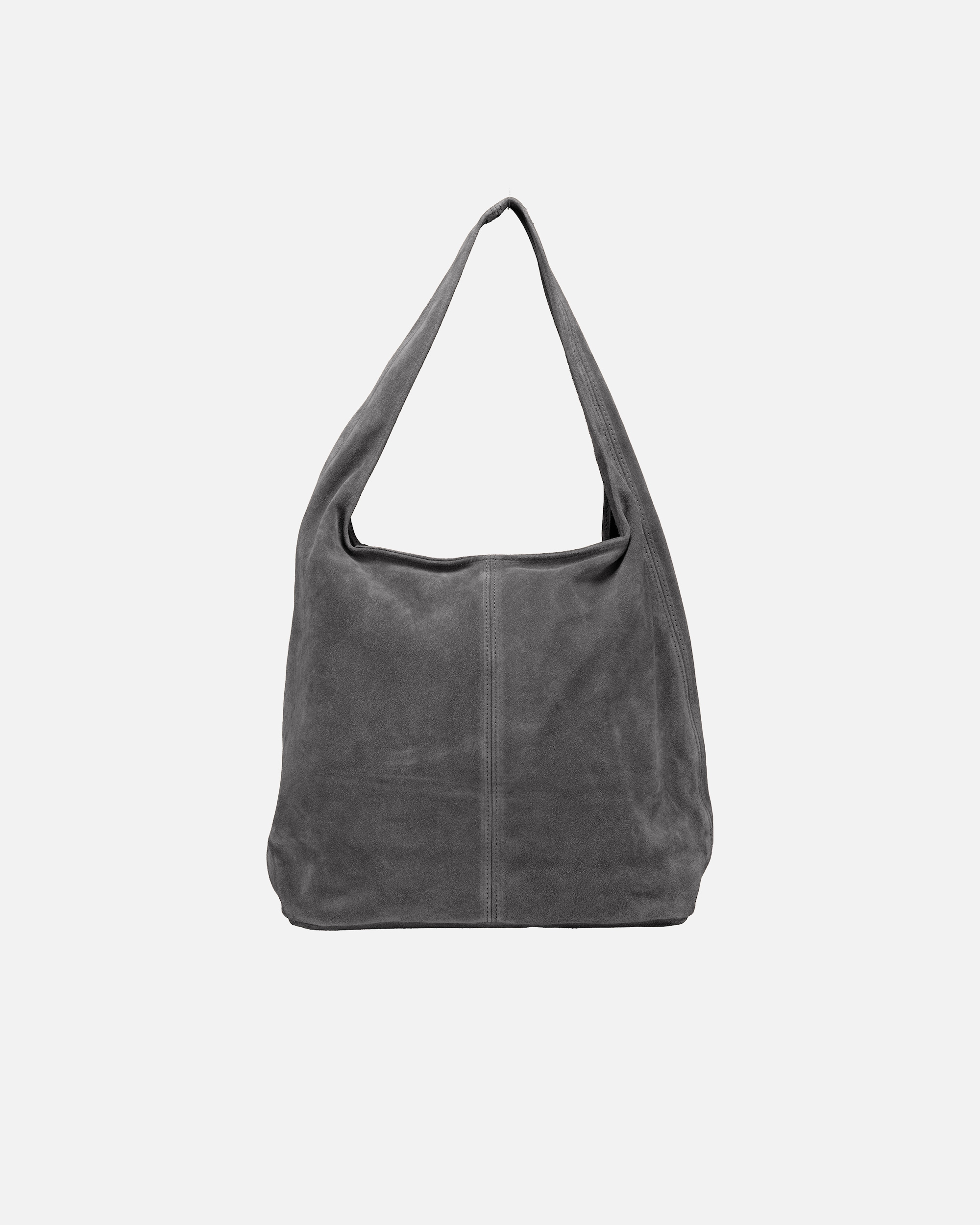 Tasche für Weiblich Hausfelder Manufaktur Beuteltasche Velours Grau