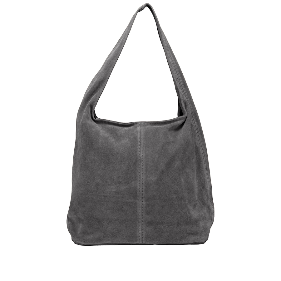 Hausfelder Manufaktur Beuteltasche Velours Grau Damen