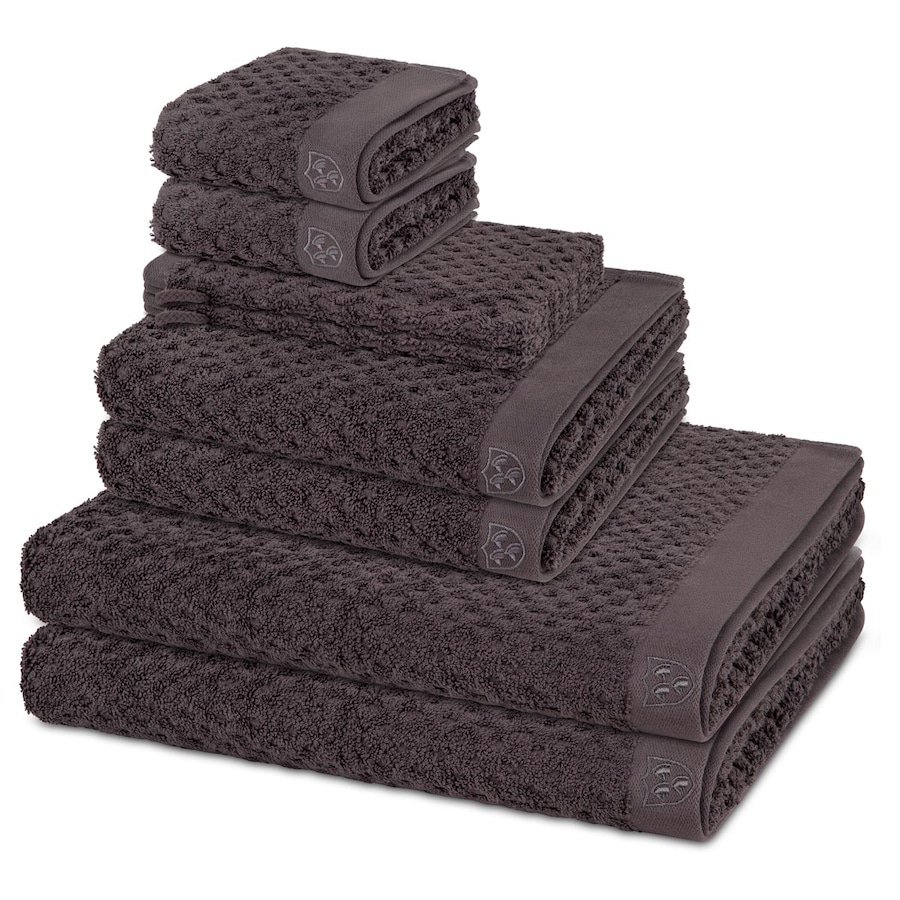ROSS Handtuch-Set Harmony (8-teilig) Graphit Braun