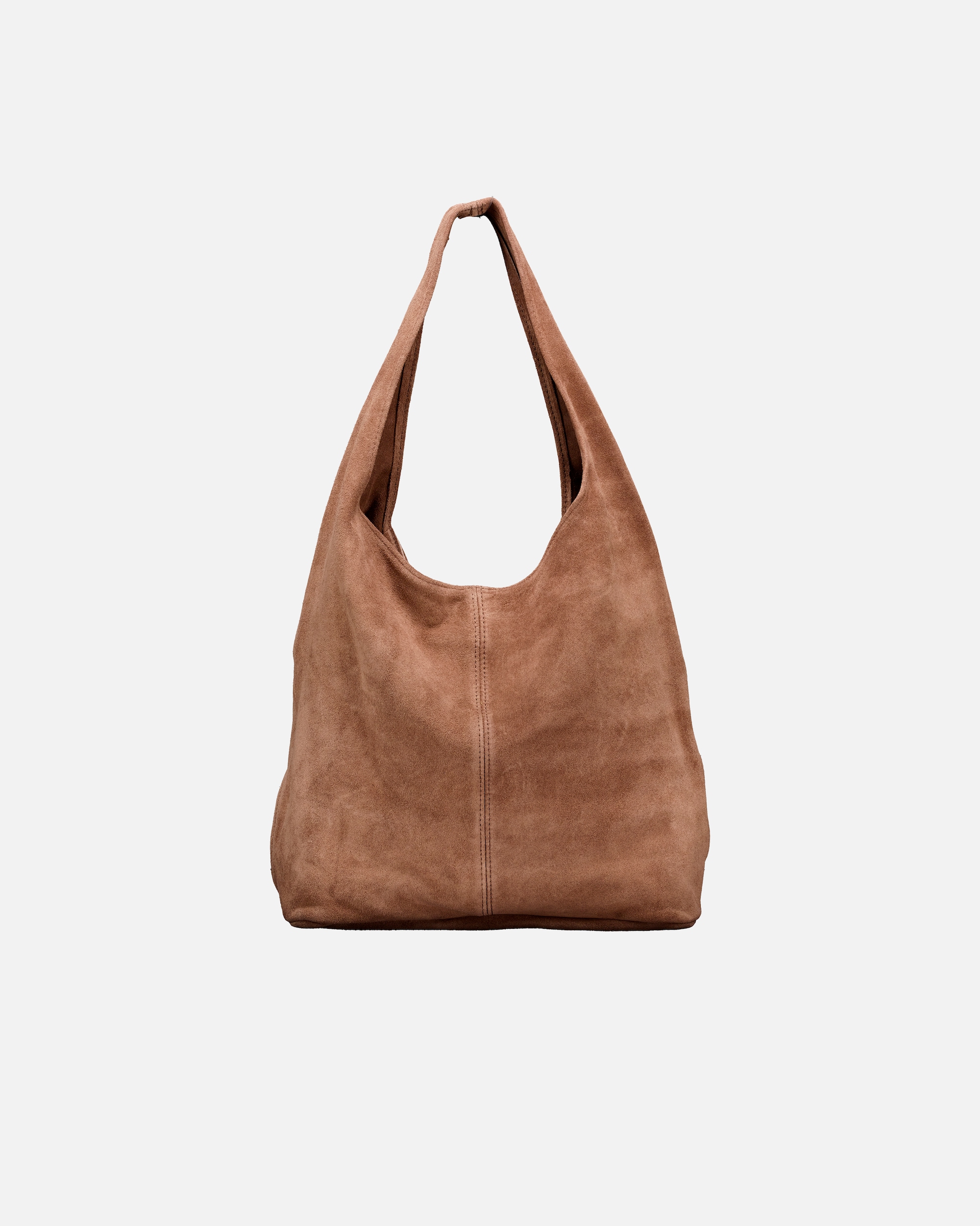 Tasche für Weiblich Hausfelder Manufaktur Beuteltasche Velours Taupe