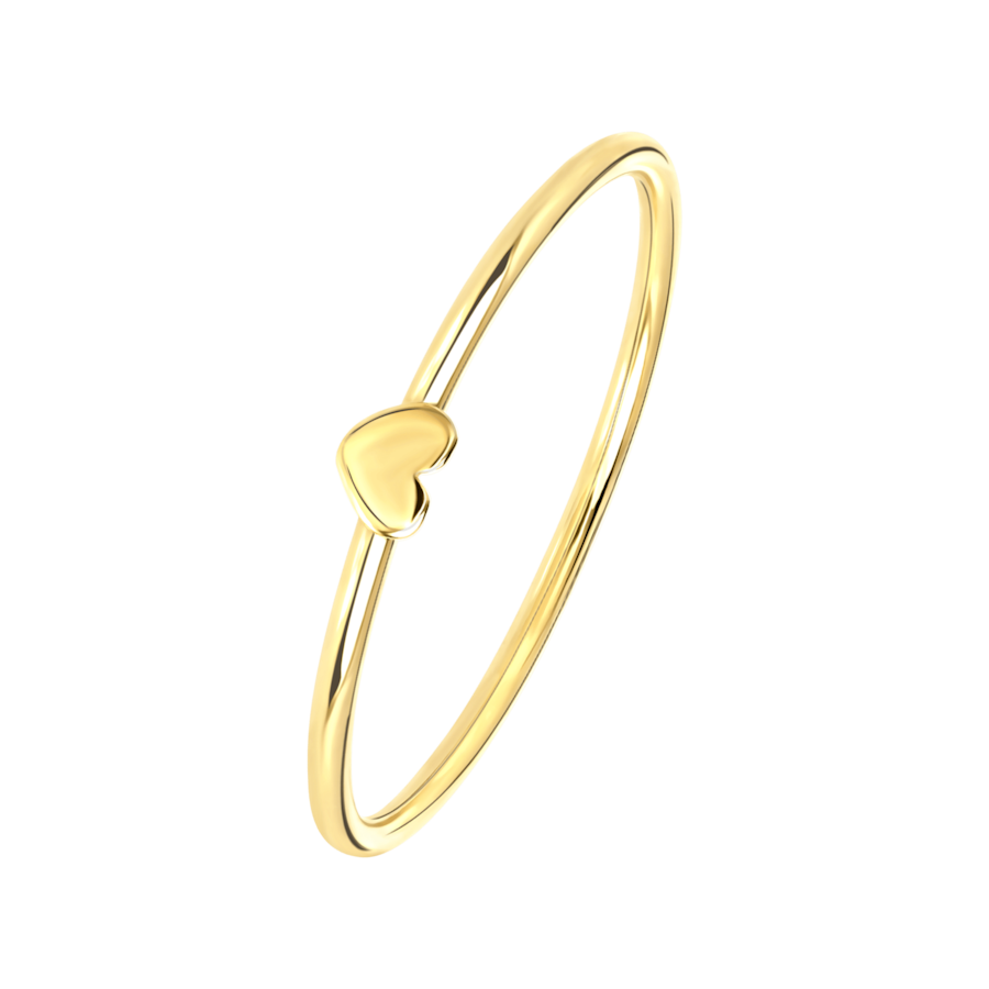 Lucardi Ringe 585 Gold - goldfarbig 53mm Damen