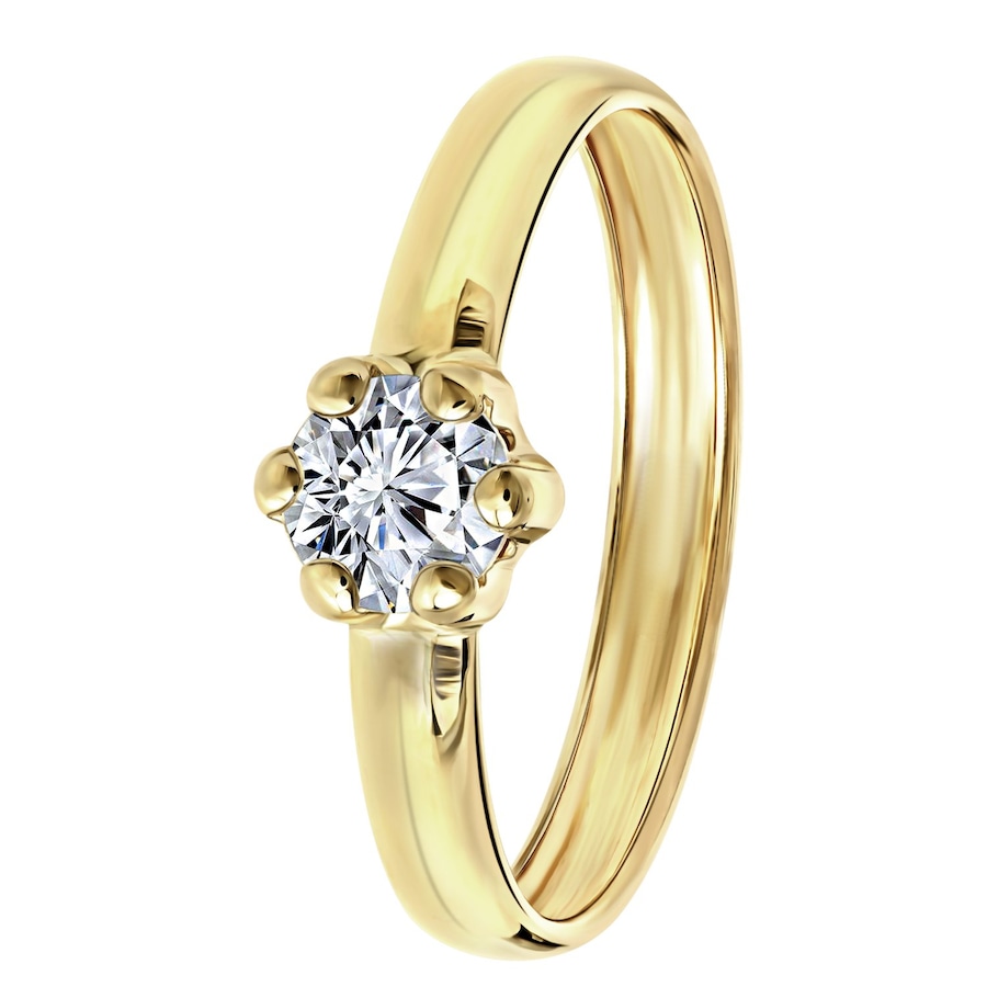 Lucardi Ringe 9 carat 375 Gold - 60mm Damen