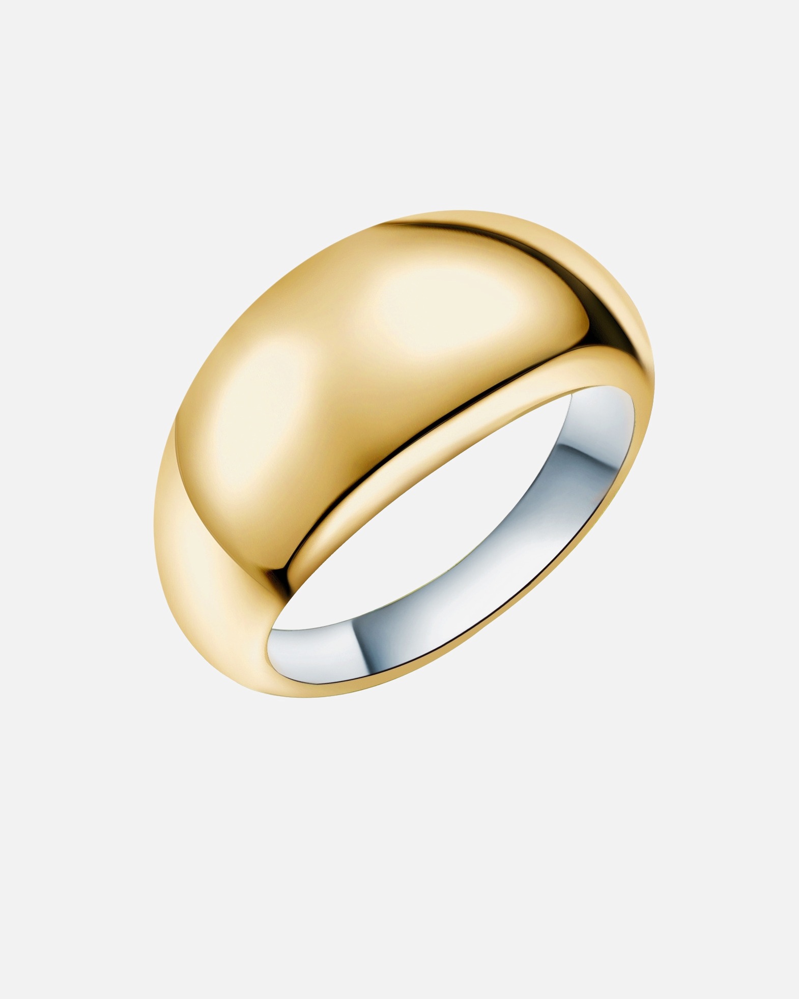 Ring für Weiblich Rafaela Donata Ring Sterling Silber in Gelbgold/Silber 54