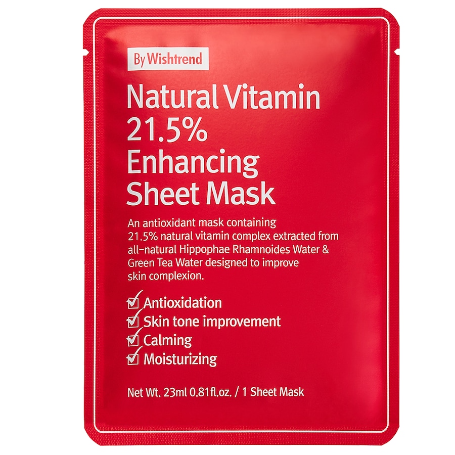 By Wishtrend Natural Vitamin C21,5% Enhancing Sheet Mask 10 Pack 02 l