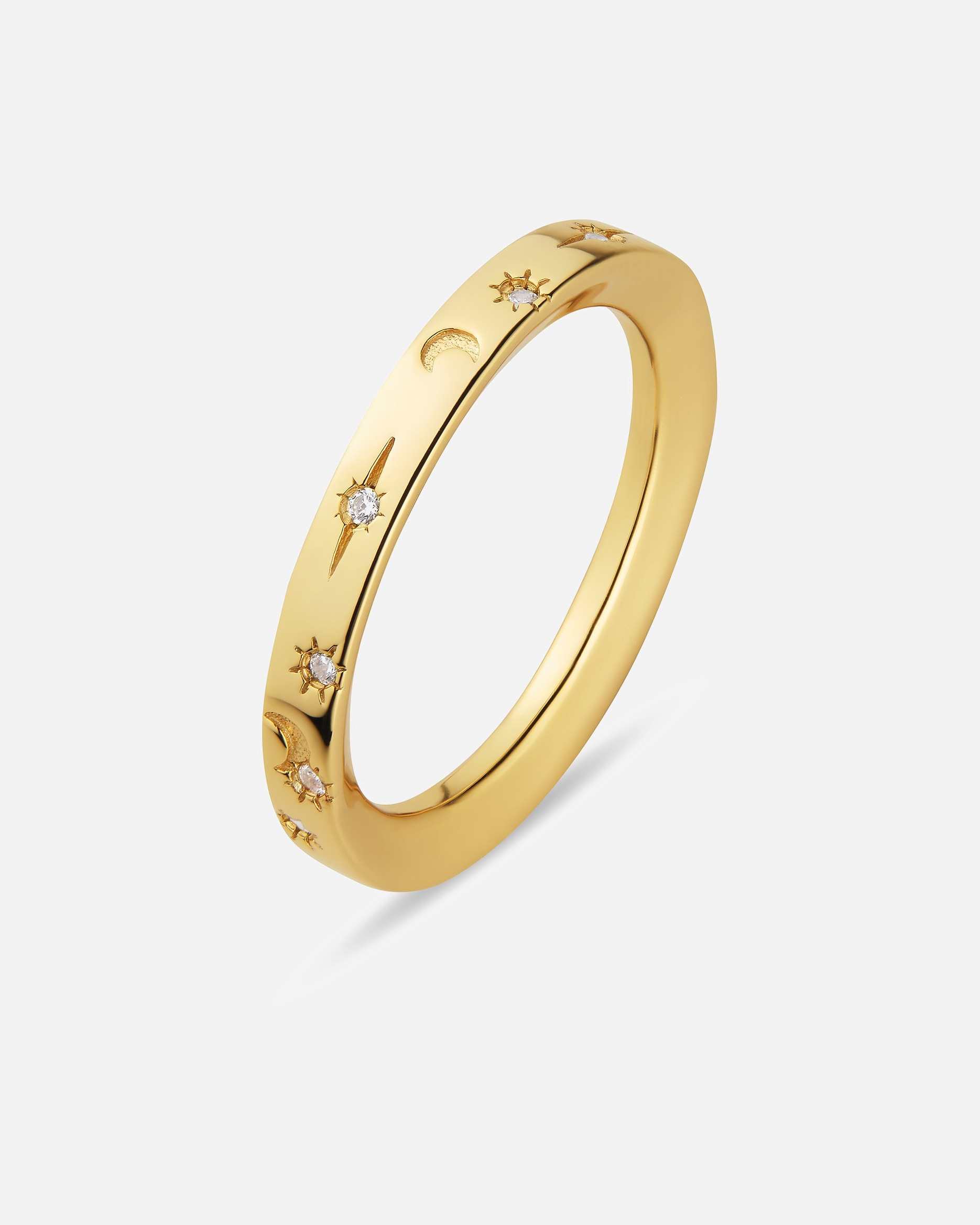 Ring für Weiblich Jette Damenring 925er Silber, recycelt 53