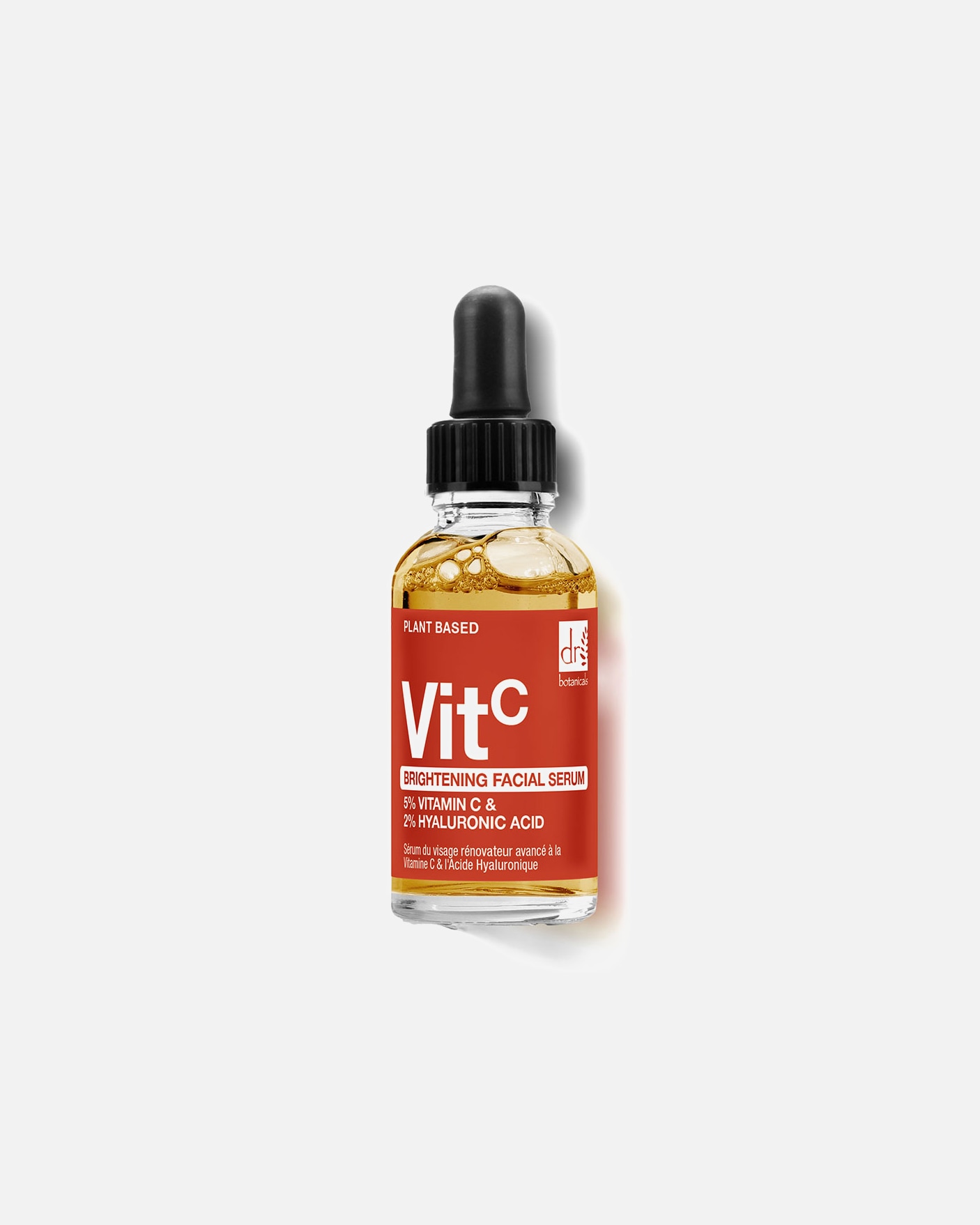 Anti-Aging Serum für Unisex Dr Botanicals Aufhellendes Gesichtsserum mit 5% Vitamin C und 2% Hyaluronsäure 30 ml