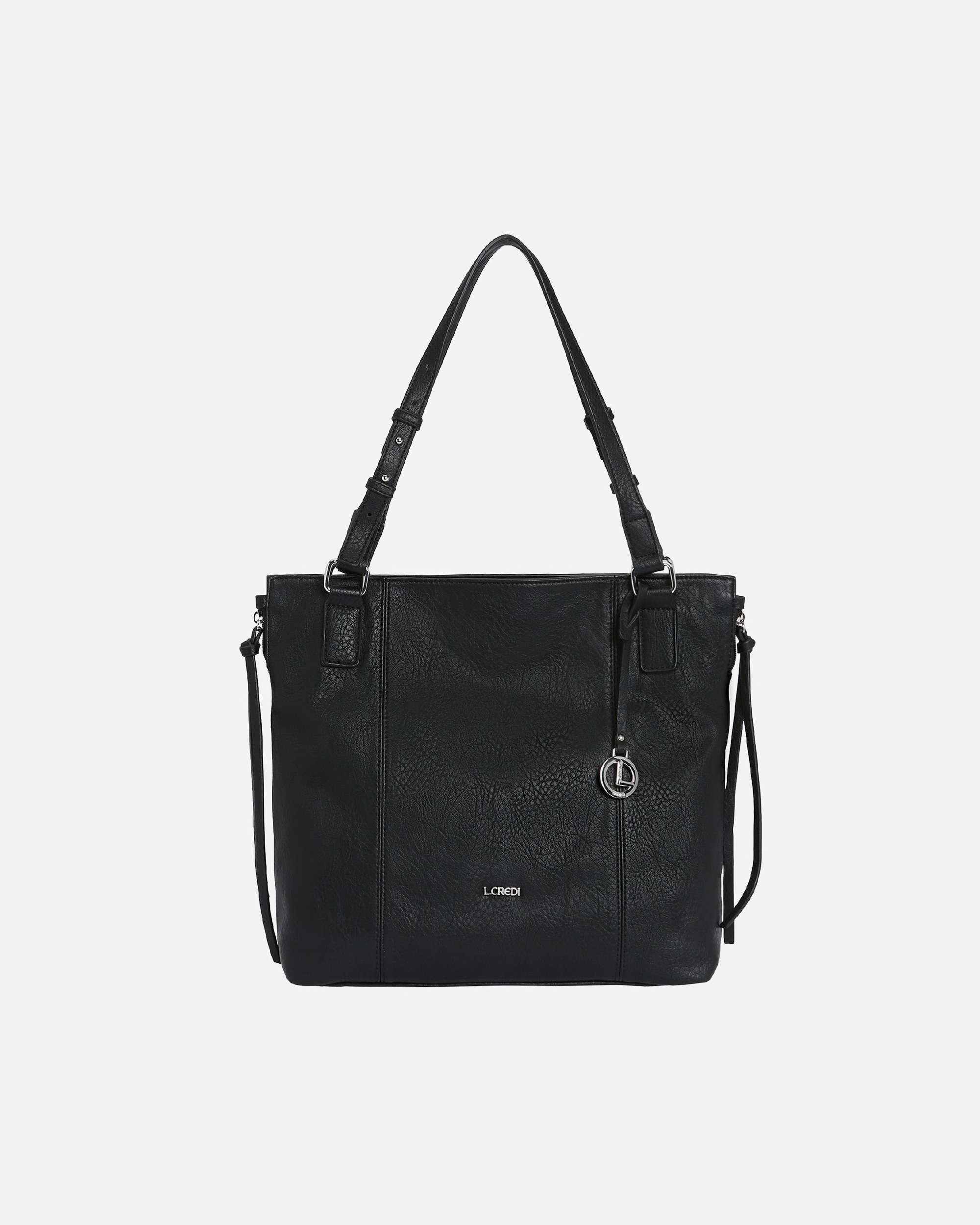 Clutch für Weiblich L.CREDI Jana Schultertasche schwarz