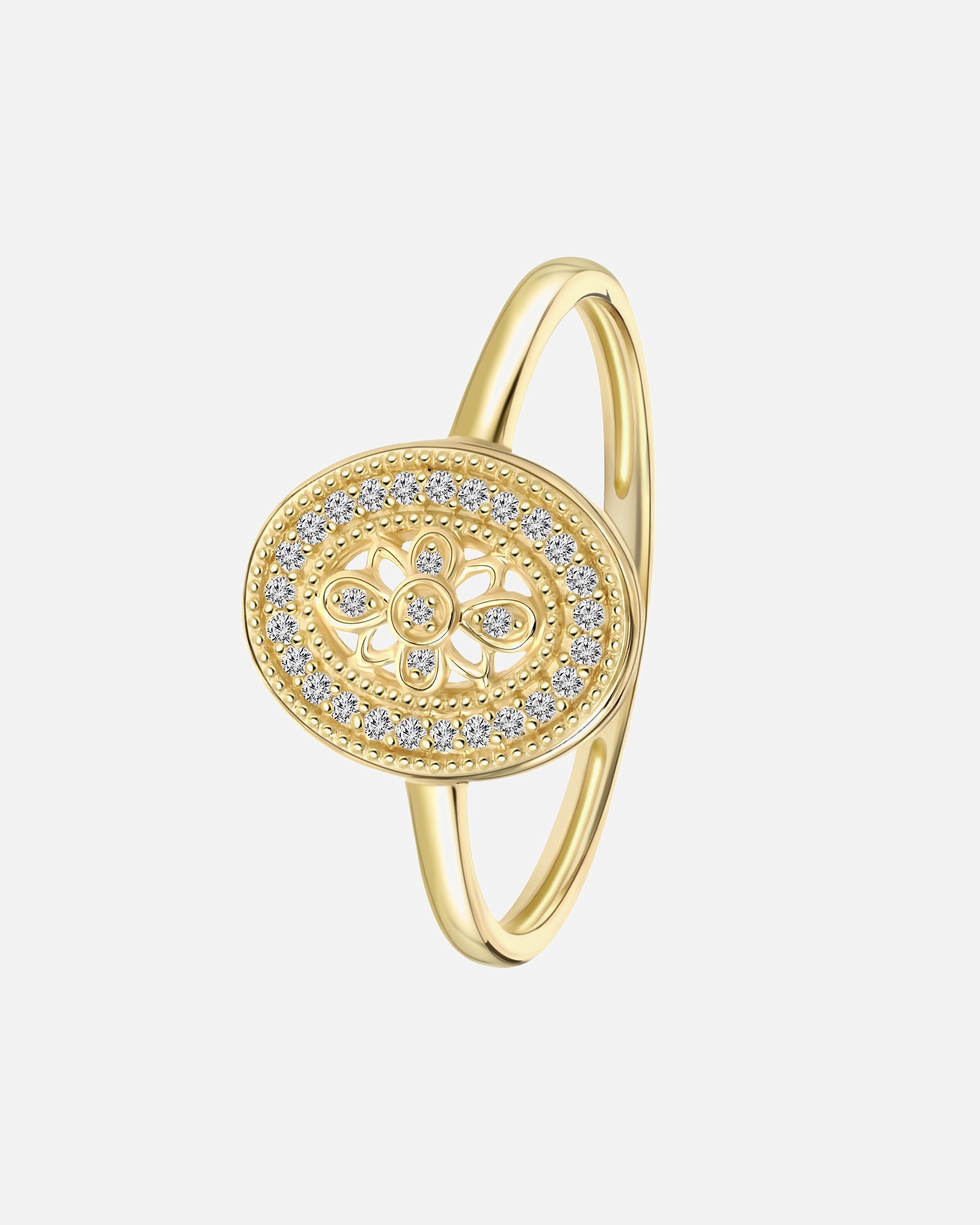 Ring für Weiblich Lucardi Ringe 585 Gold Gold - 55mm