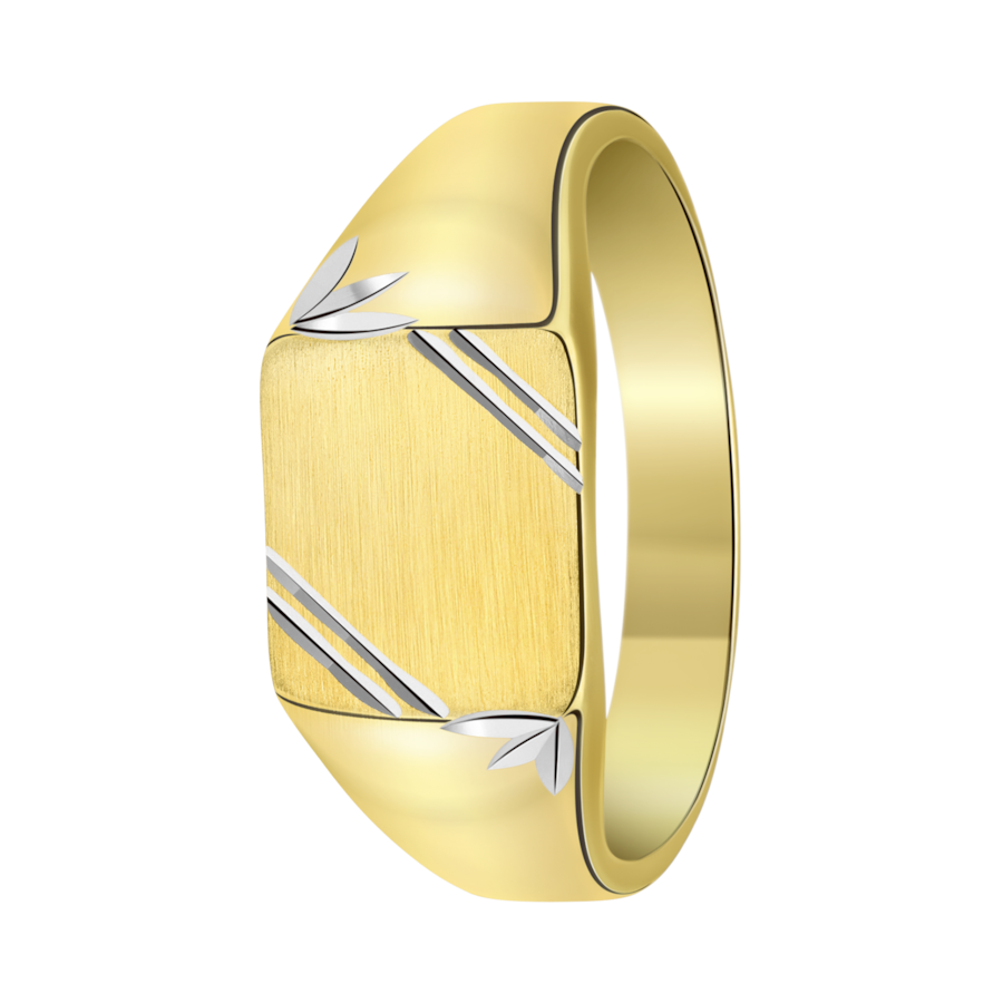 Lucardi Ringe 925 Silber Gold - 57mm Herren