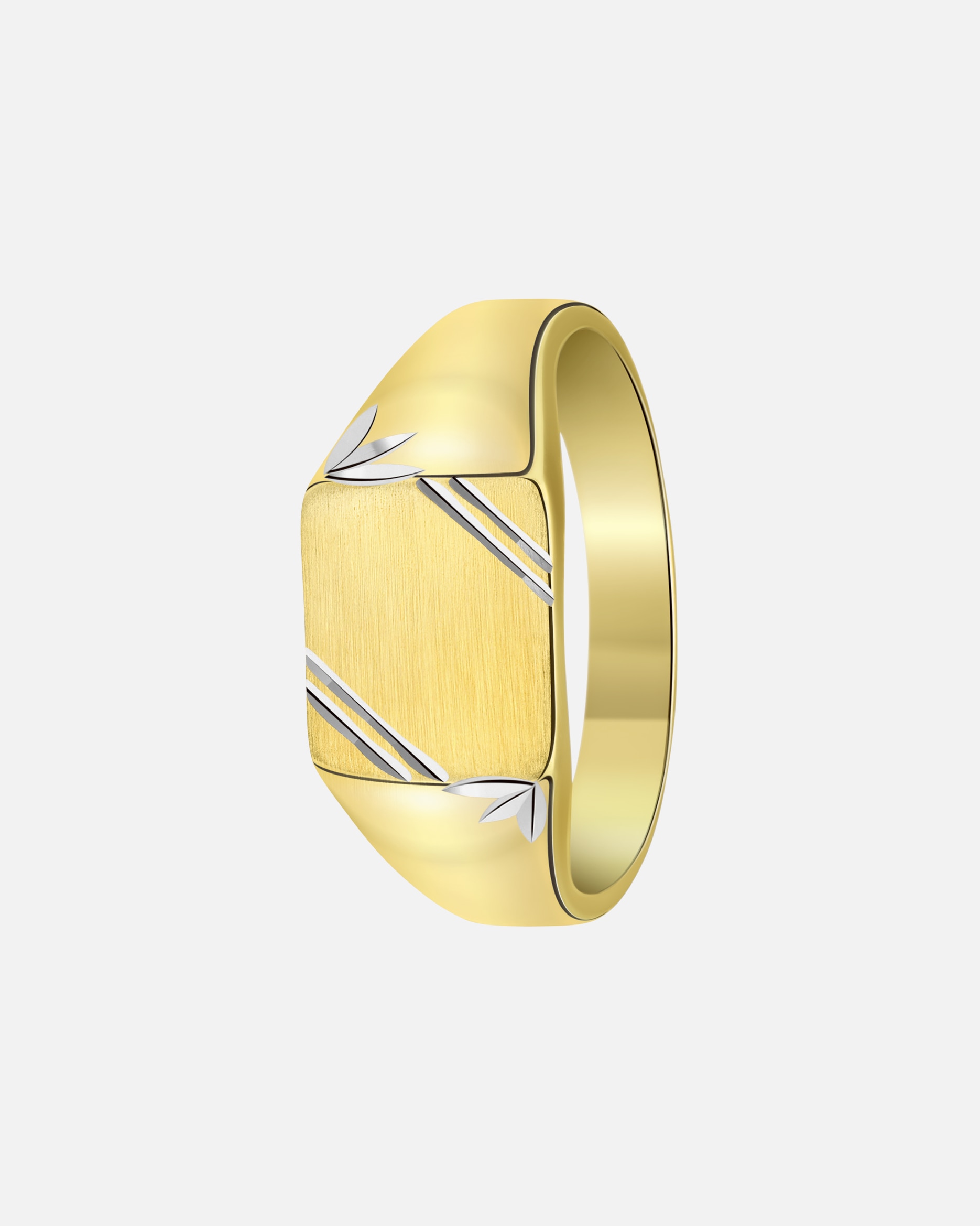 Ring für Männlich Lucardi Ringe 925 Silber Gold - 60mm