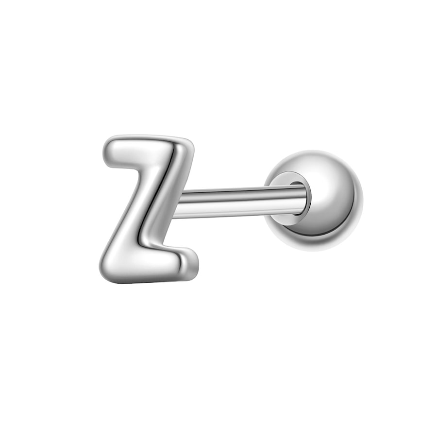 Glanzstücke München Piercing Buchstabe Z aus Sterling Silber in silber 3,9 mm Damen