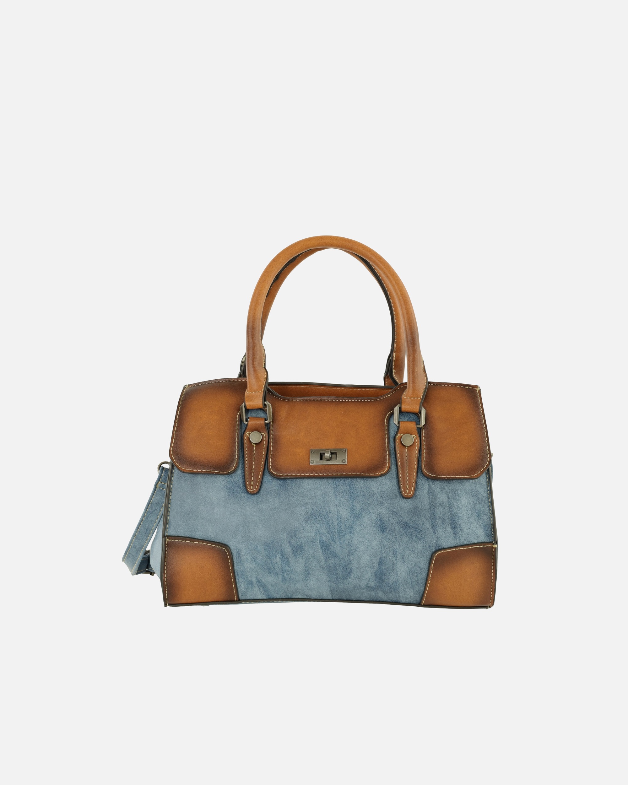 Handtasche für Unisex HARPA Henkeltasche LIORA im klassischen Vintage-Look denim blue