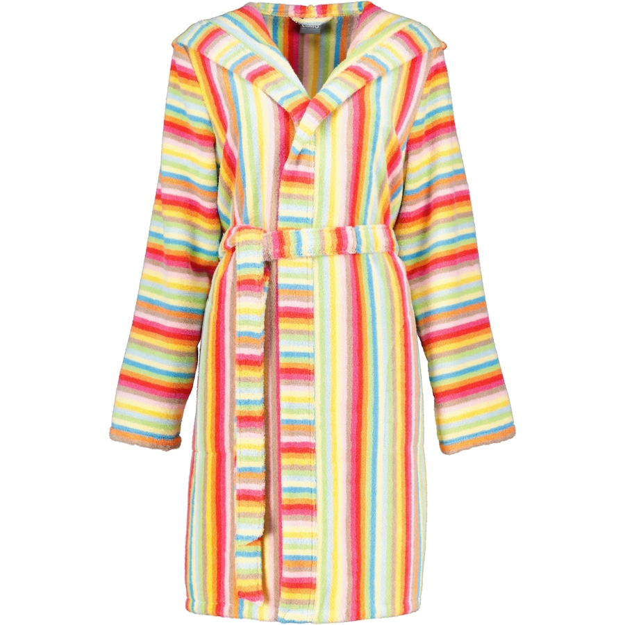 Cawö Bademäntel Damen Kapuze Life Style 7082 multicolor - 25 L Weiss