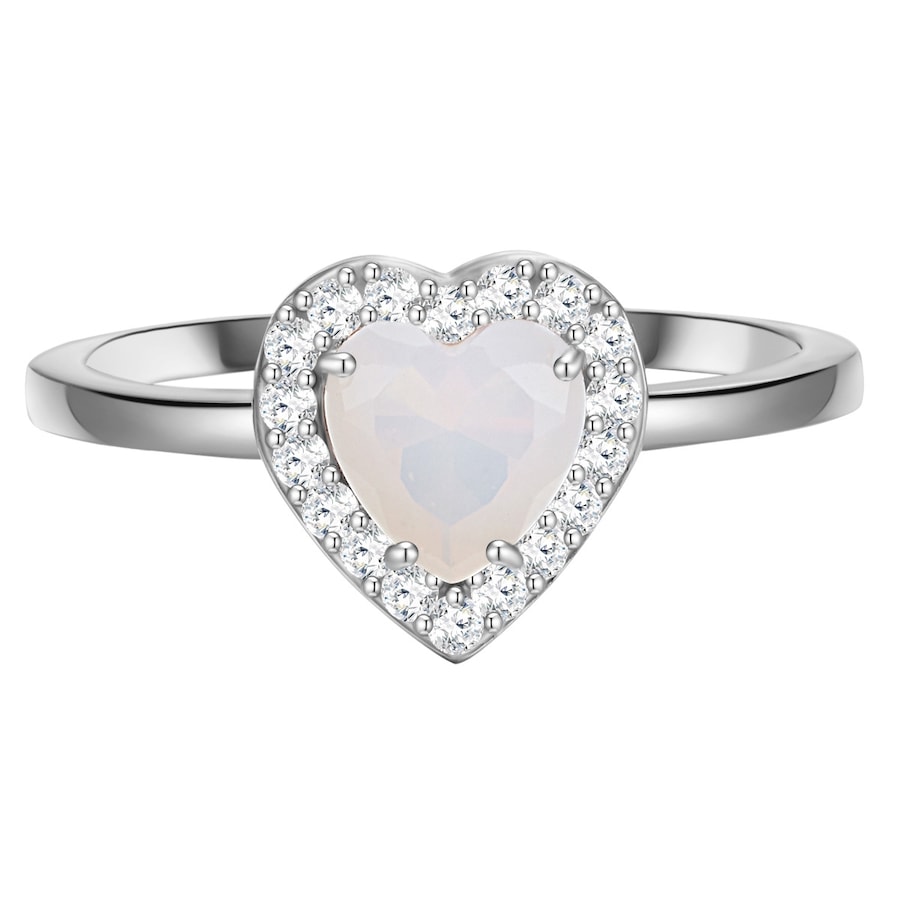 Glanzstücke München Ring Herz Sterling Silber Mondstein (synth.) in 56 Damen