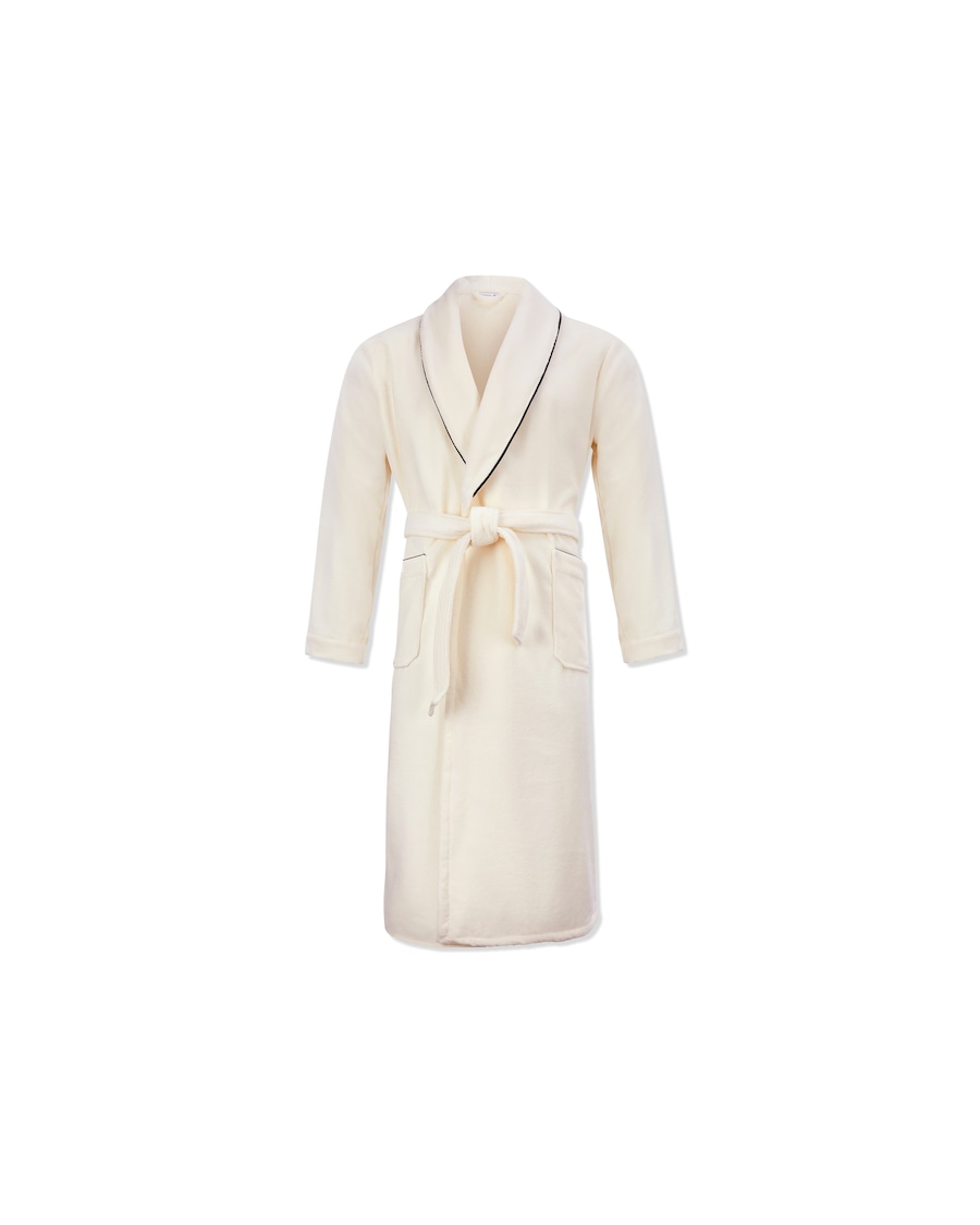 Möve Bademäntel Damen Schalkragen Manhattan Velours ivory - 017 Weiss