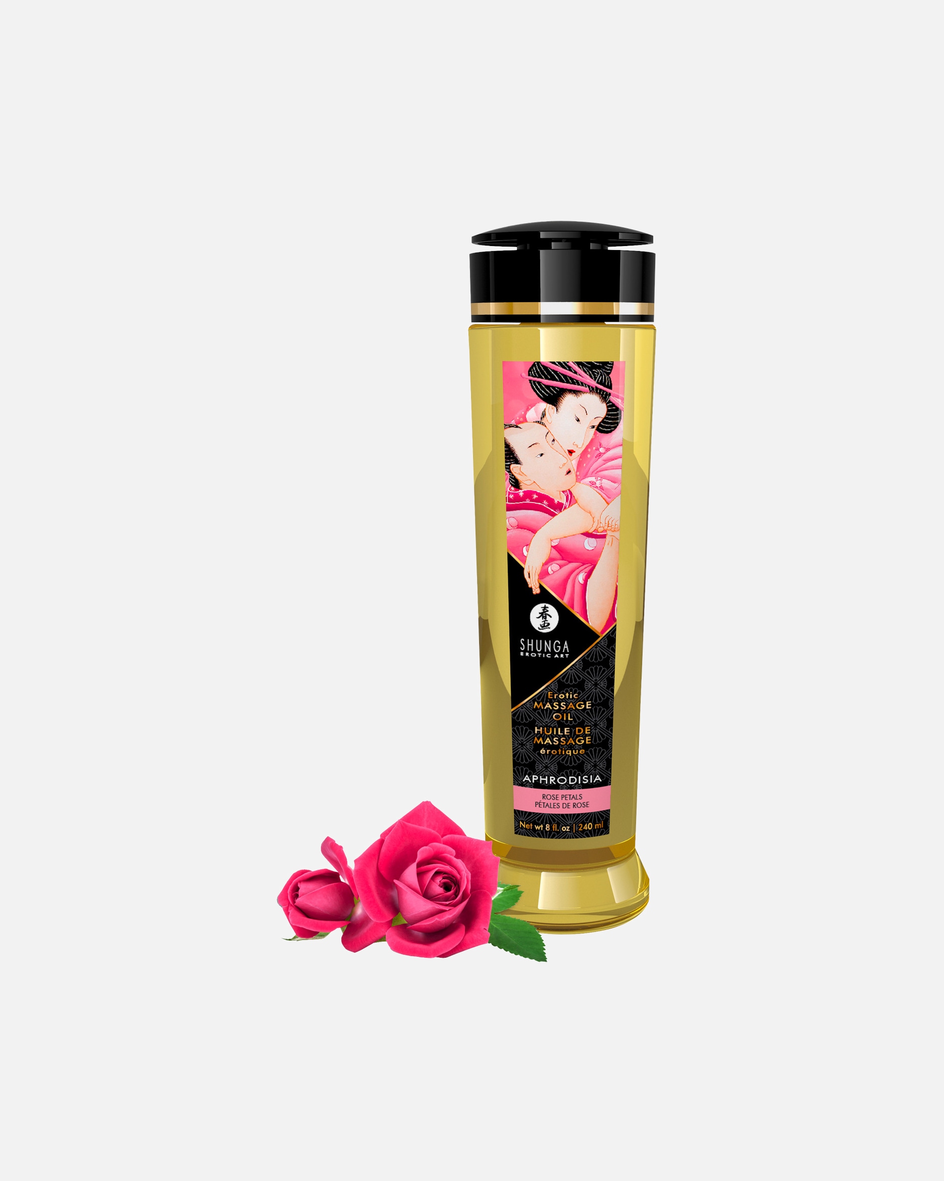 Massageöl für Unisex Shunga Massageöl Erotic Massage Oil Aphrodisia Rose