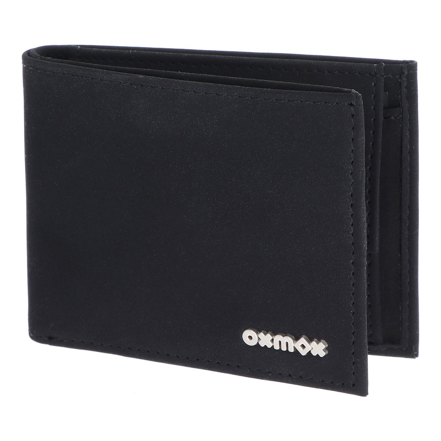 oxmox New Cryptan Geldbörse schwarz-pure 2.0metal square Schwarz Herren