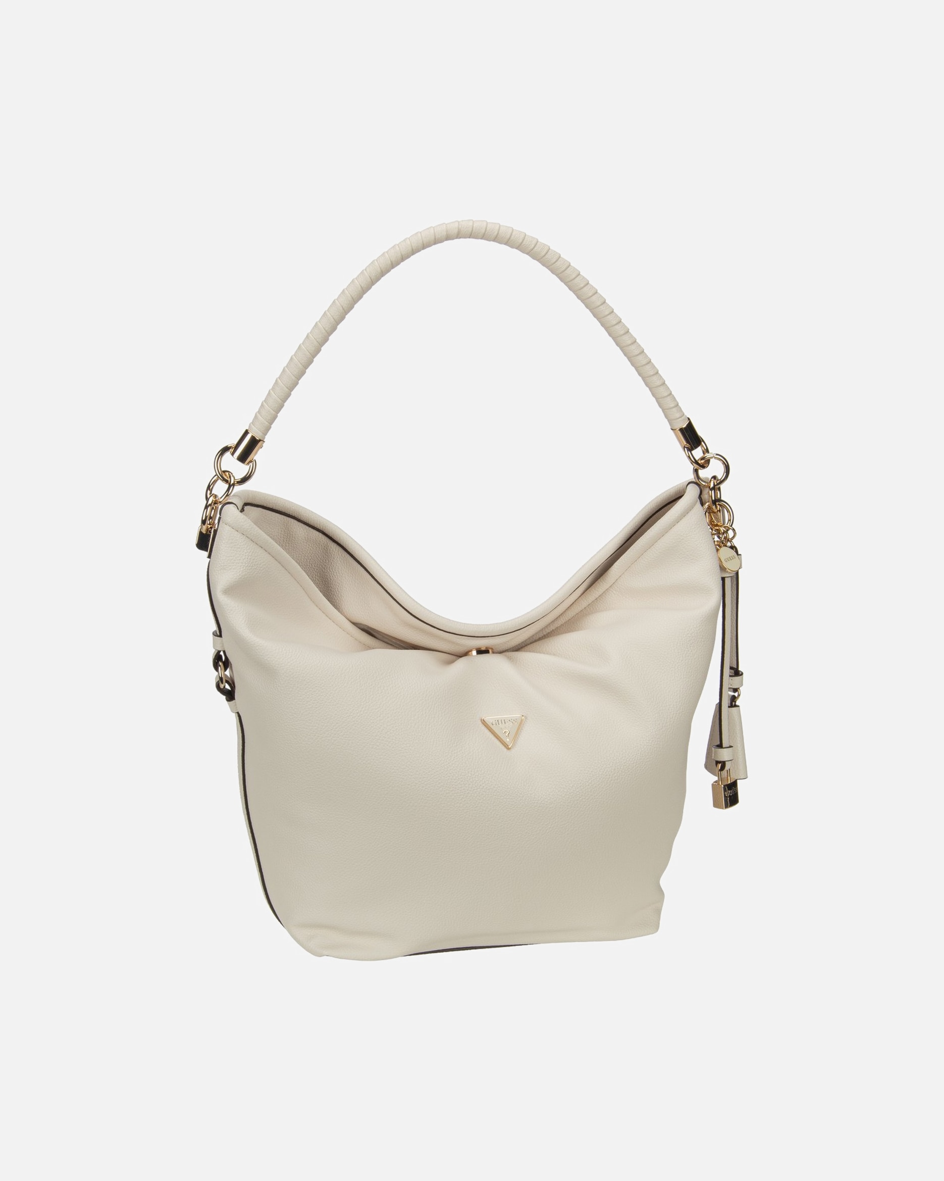 Umhängetasche für Weiblich Guess Handtasche Danya Hobo Off White