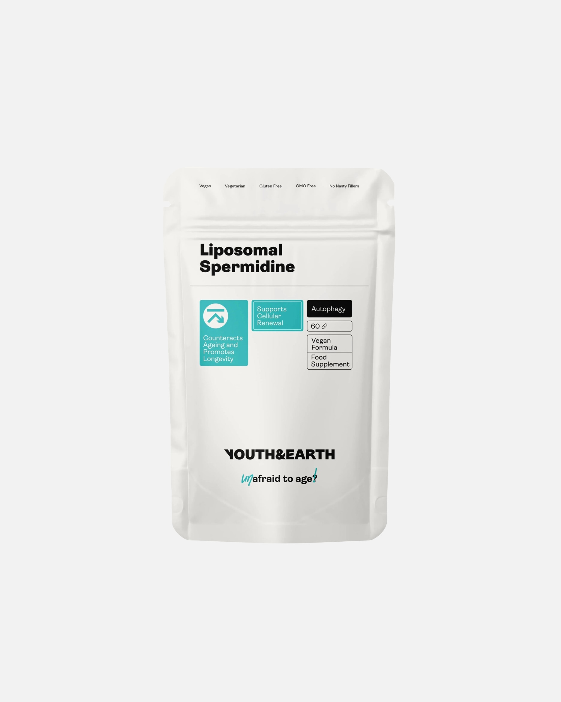 Nahrungsergänzungsmittel für Unisex Youth&Earth Default Brand Line SPERMIDIN – natürliches Polyamin in Kapselform 60 Kapseln